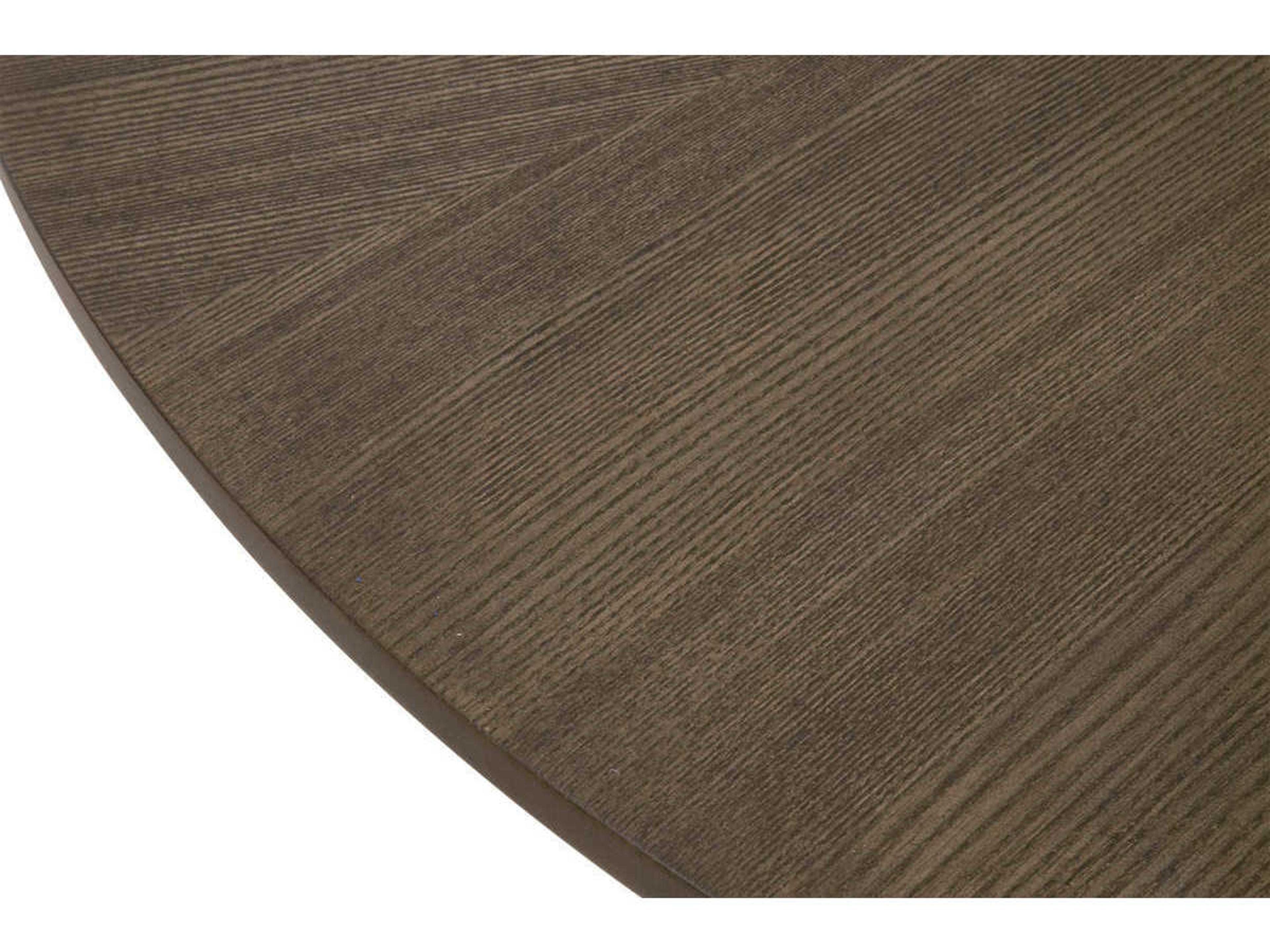 Luxecor Respite Round Wood Burnished Brown Coffee Table