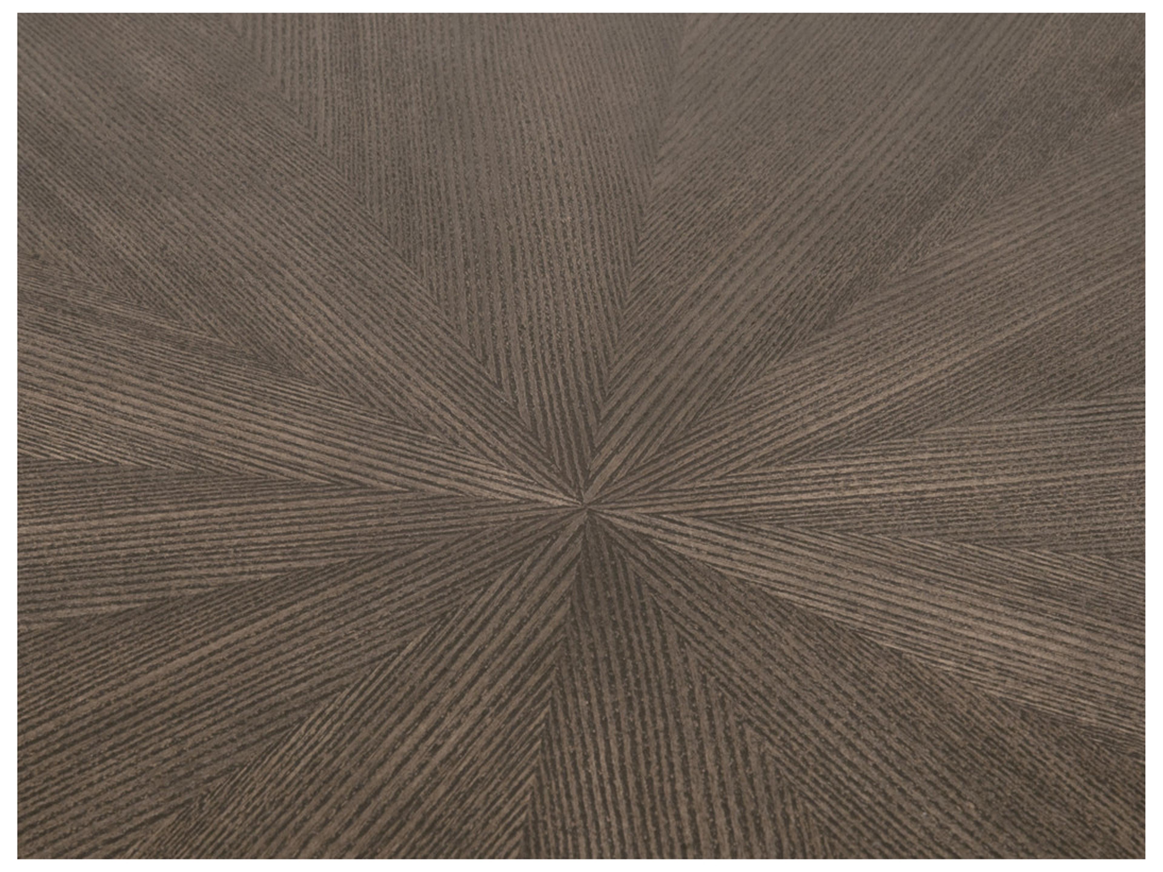 Luxecor Respite Round Wood Burnished Brown End Table