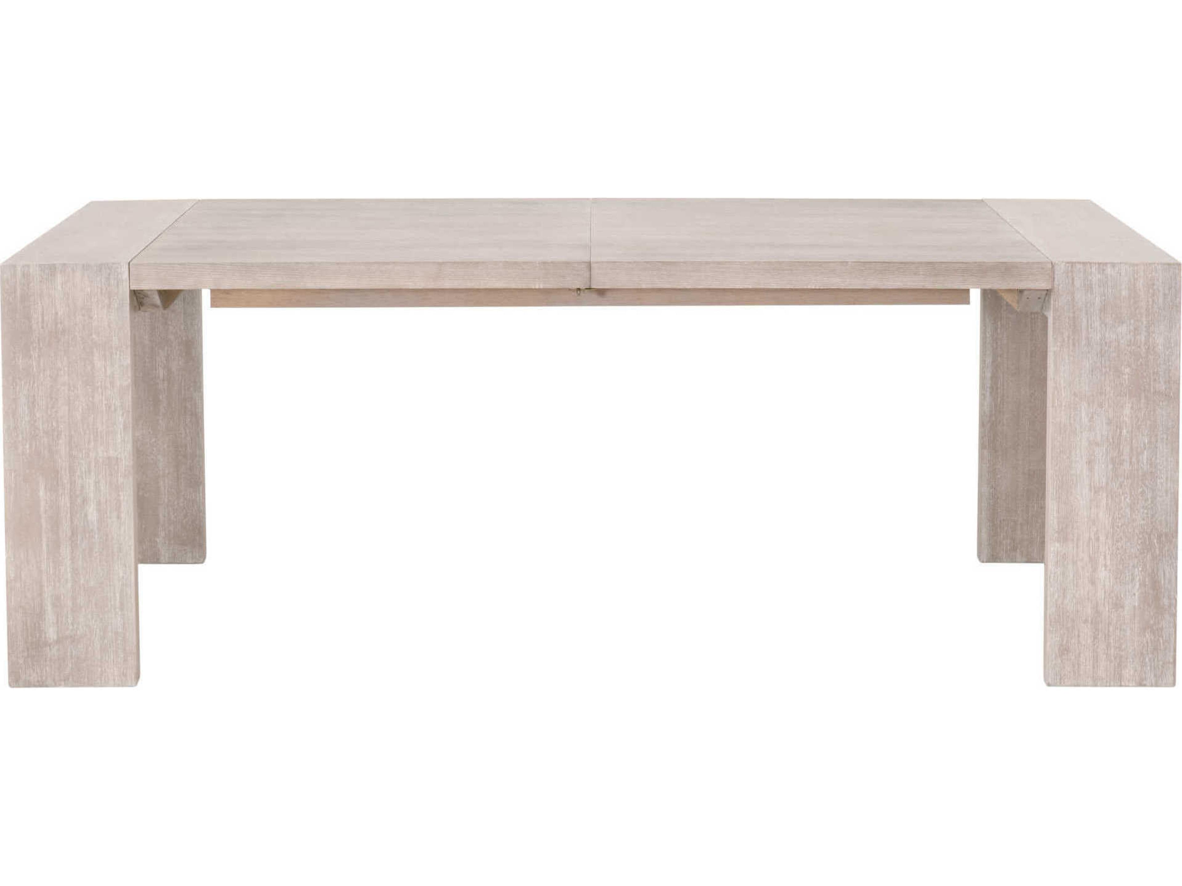 Essentials for Living Traditions Tropea Extendable Rectangular Wood Natural Gray Acacia Dining Table