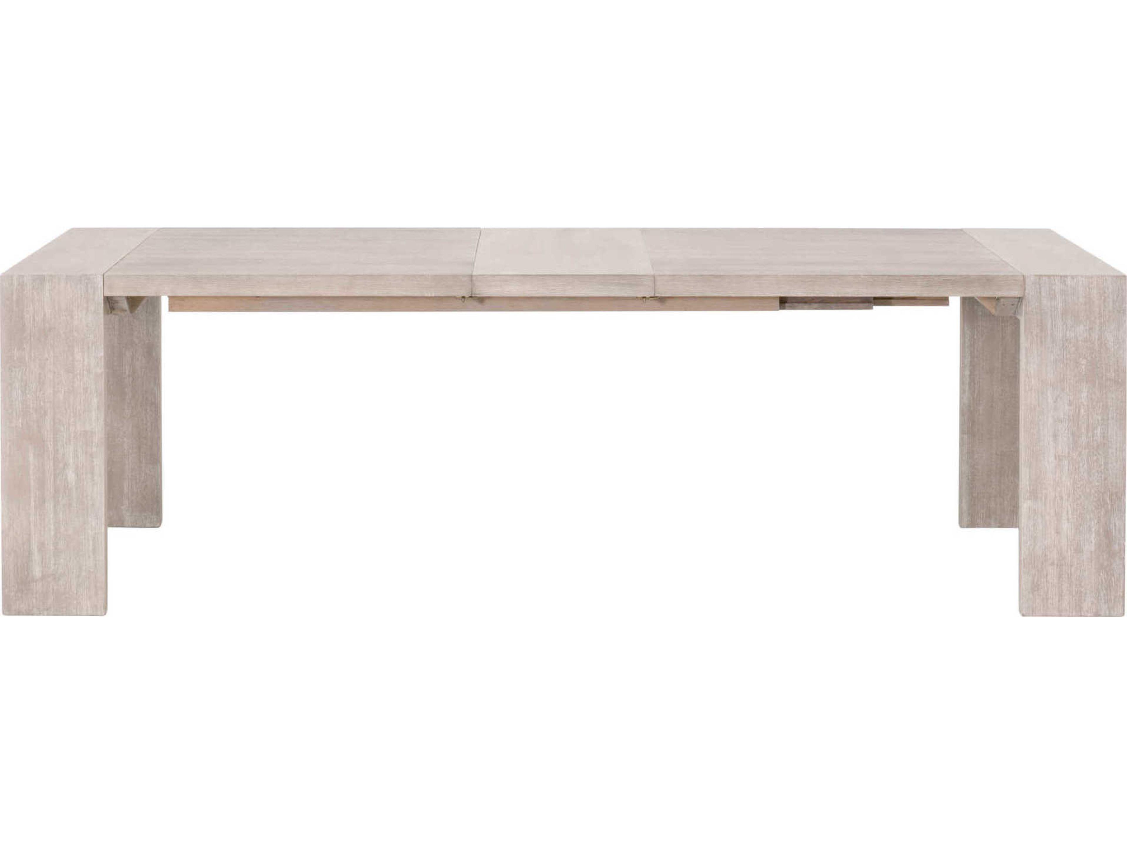 Essentials for Living Traditions Tropea Extendable Rectangular Wood Natural Gray Acacia Dining Table