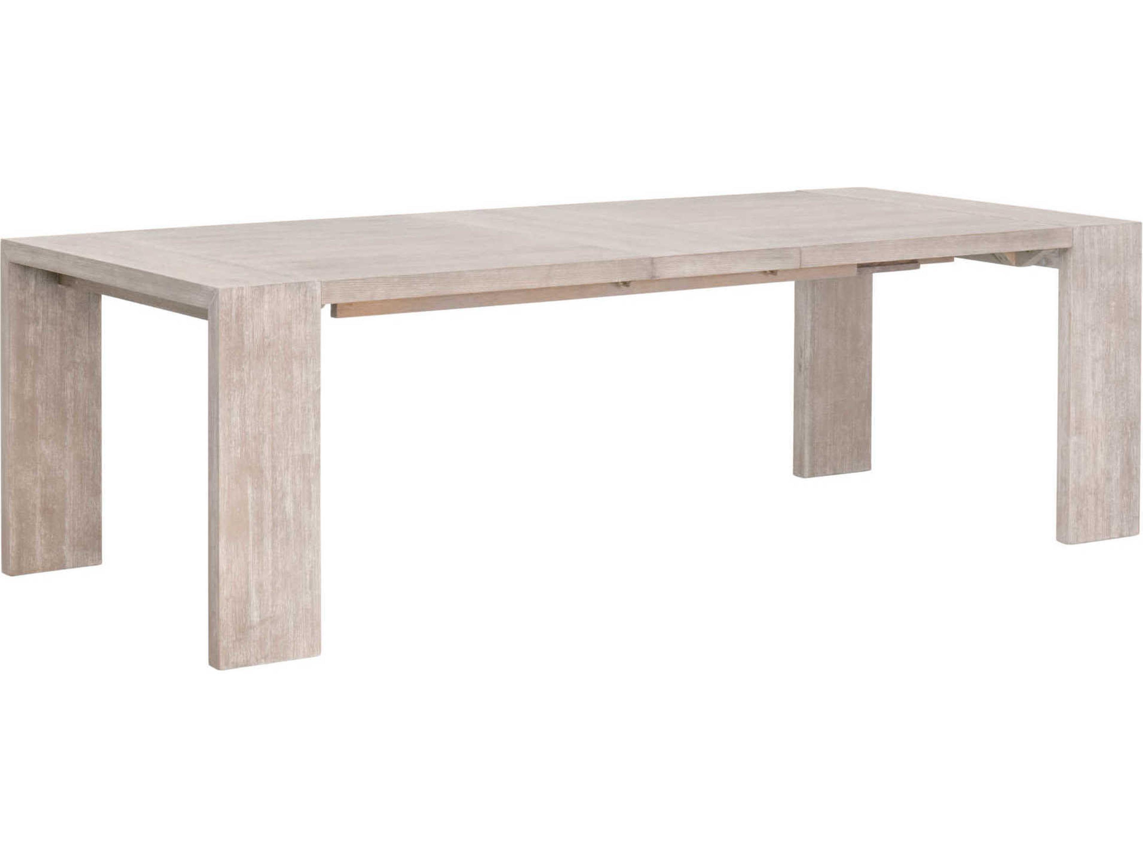 Essentials for Living Traditions Tropea Extendable Rectangular Wood Natural Gray Acacia Dining Table