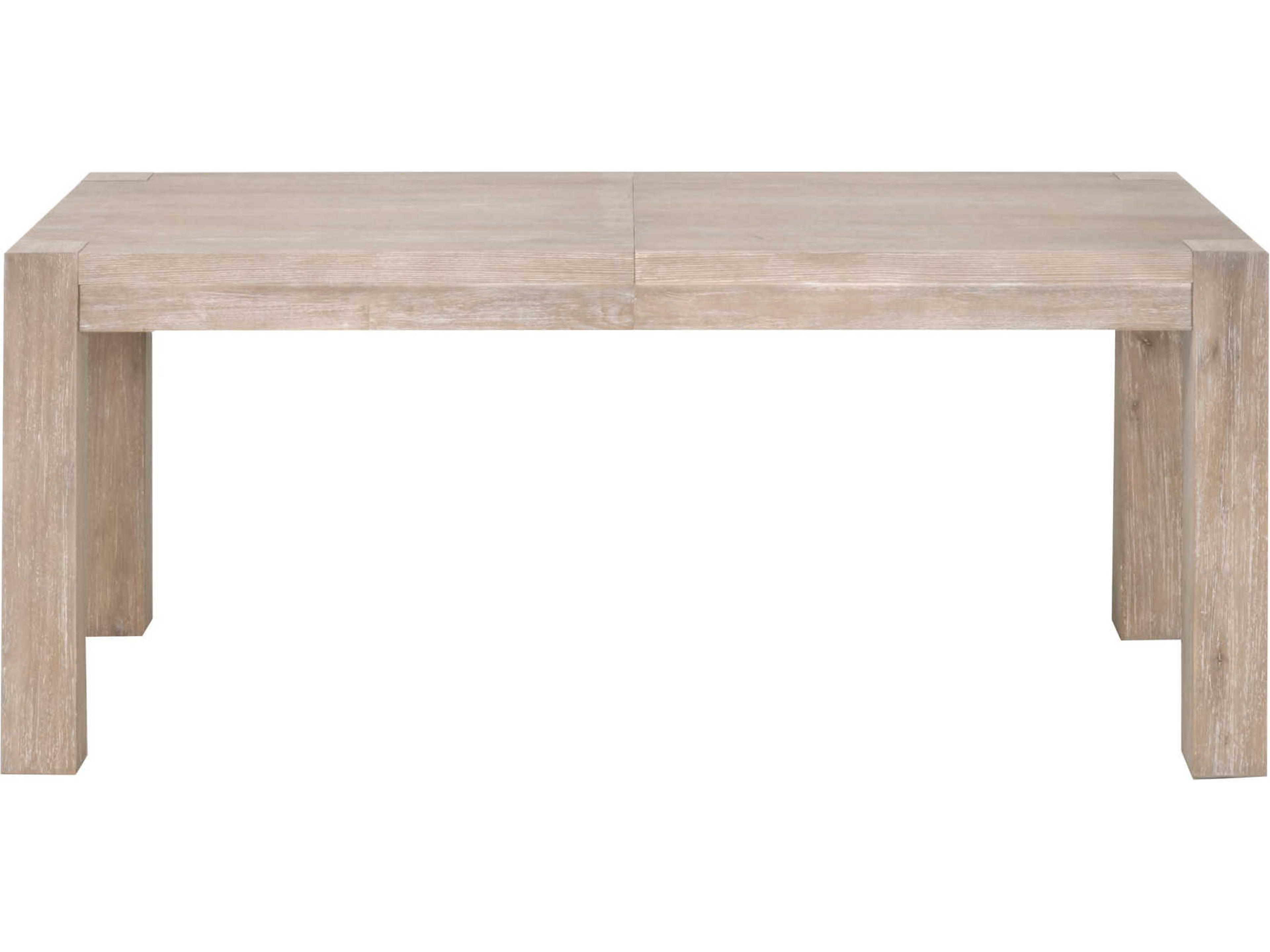 Luxecor Respite Extendable Rectangular Wood Natural Gray Dining Table