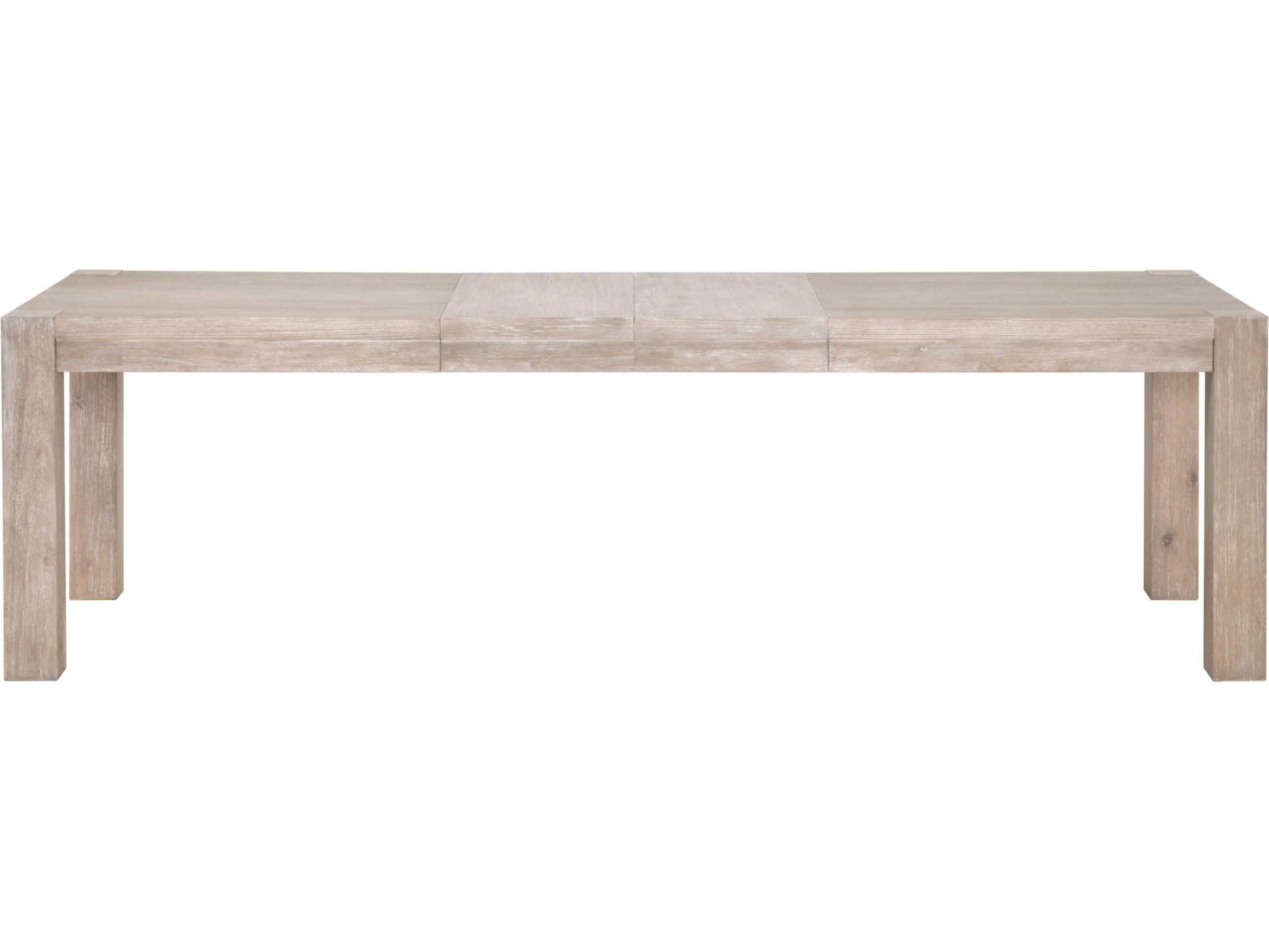 Luxecor Respite Extendable Rectangular Wood Natural Gray Dining Table