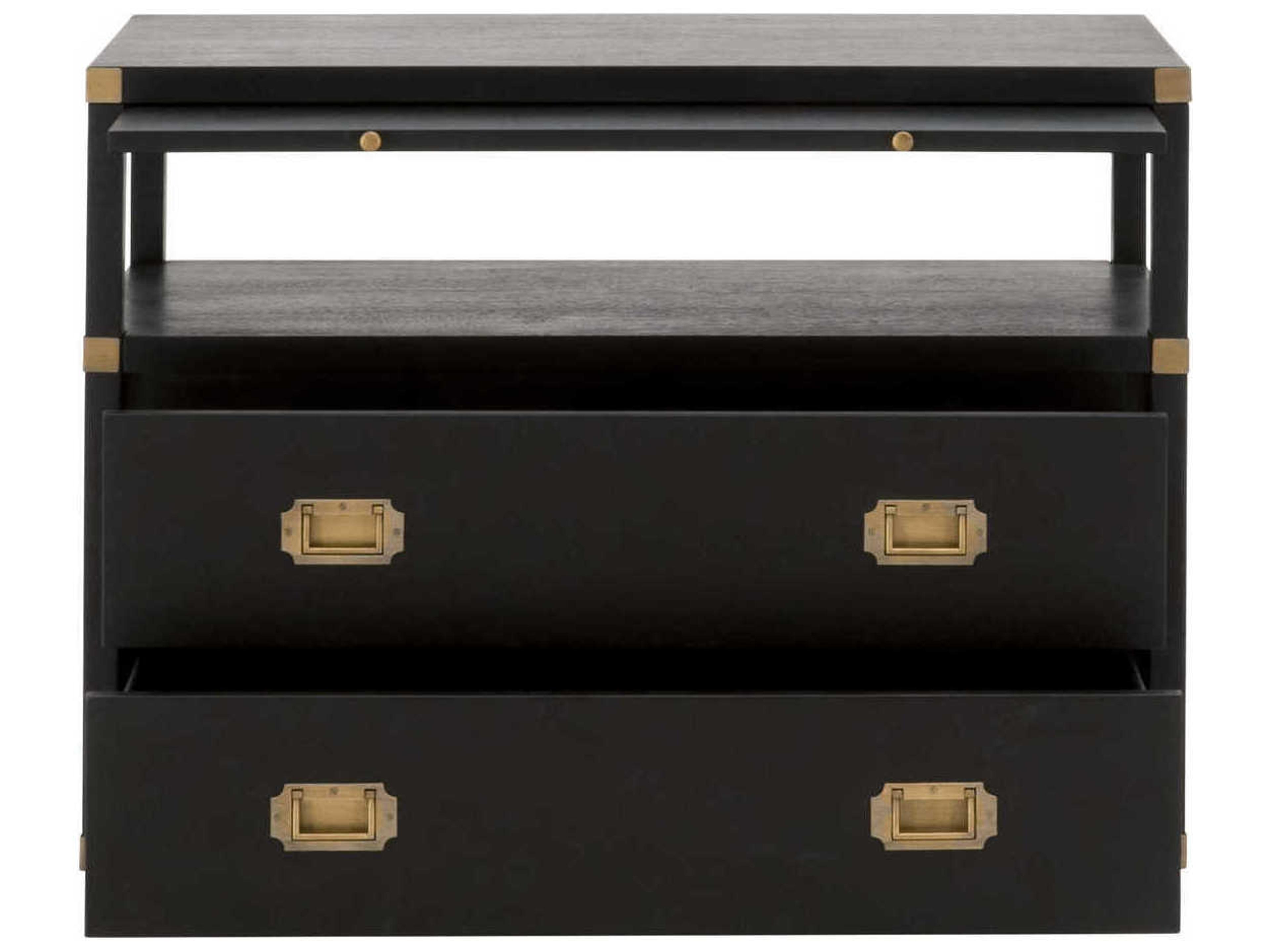 Luxecor Respite 2-Drawers Acacia Wood Nightstand