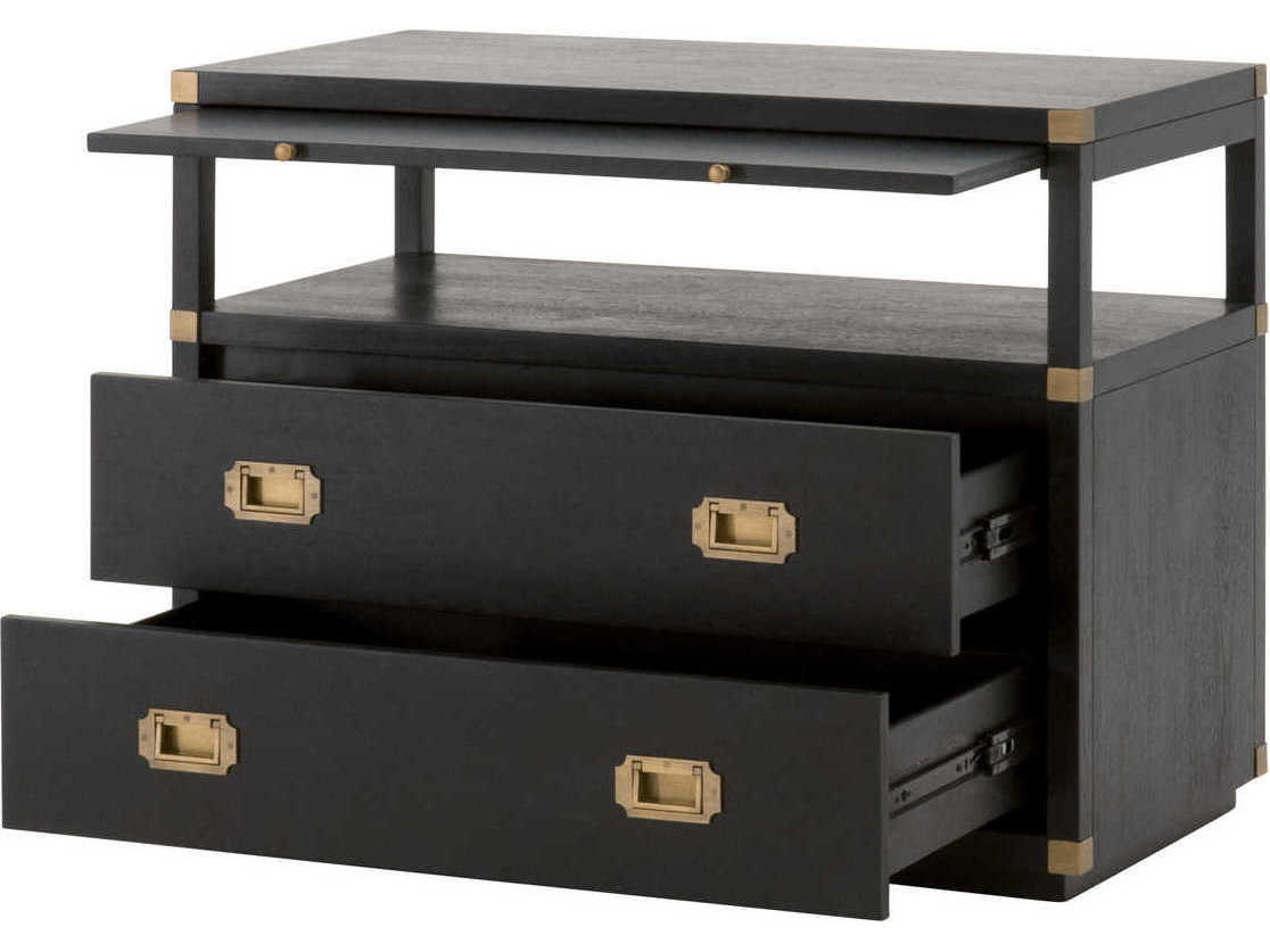 Luxecor Respite 2-Drawers Acacia Wood Nightstand