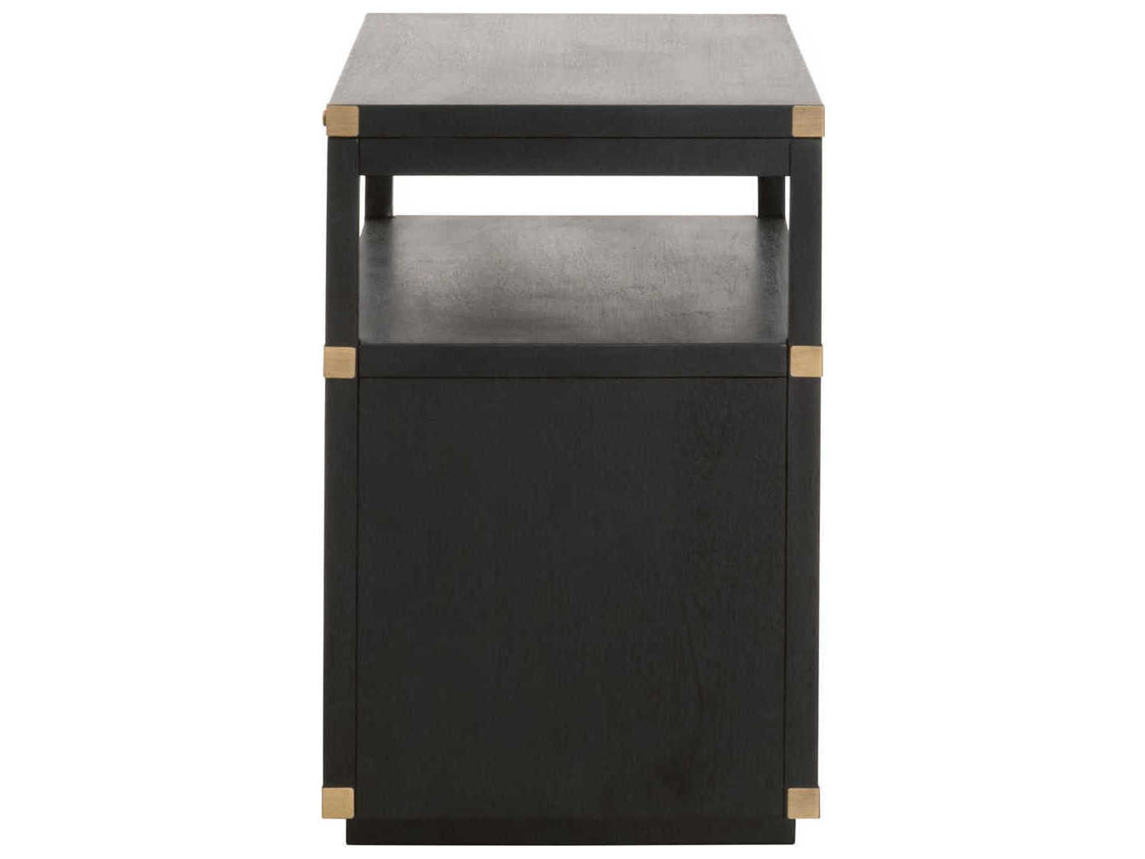 Luxecor Respite 2-Drawers Acacia Wood Nightstand