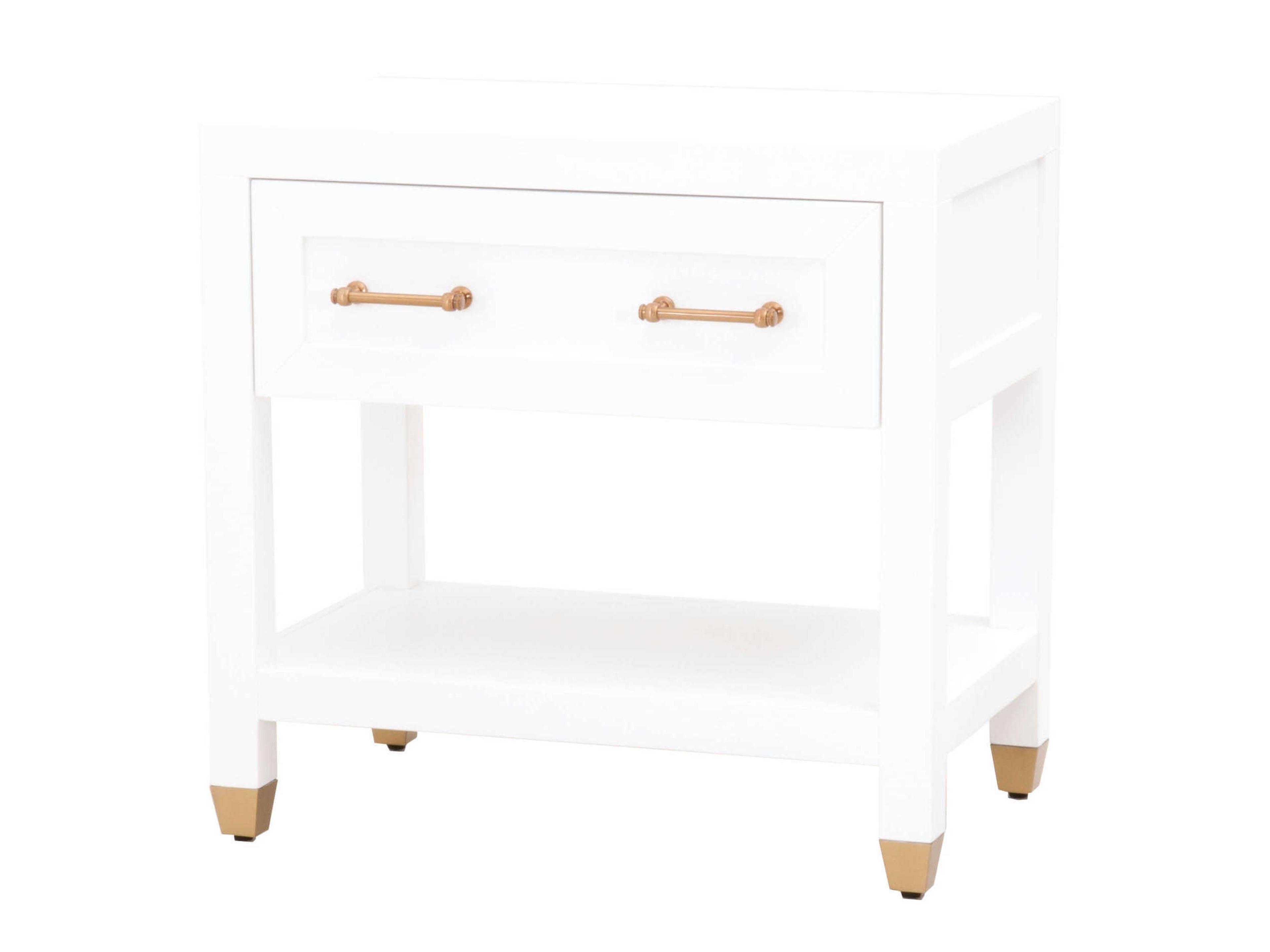 Traditions 1-Drawer Rubberwood Nightstand