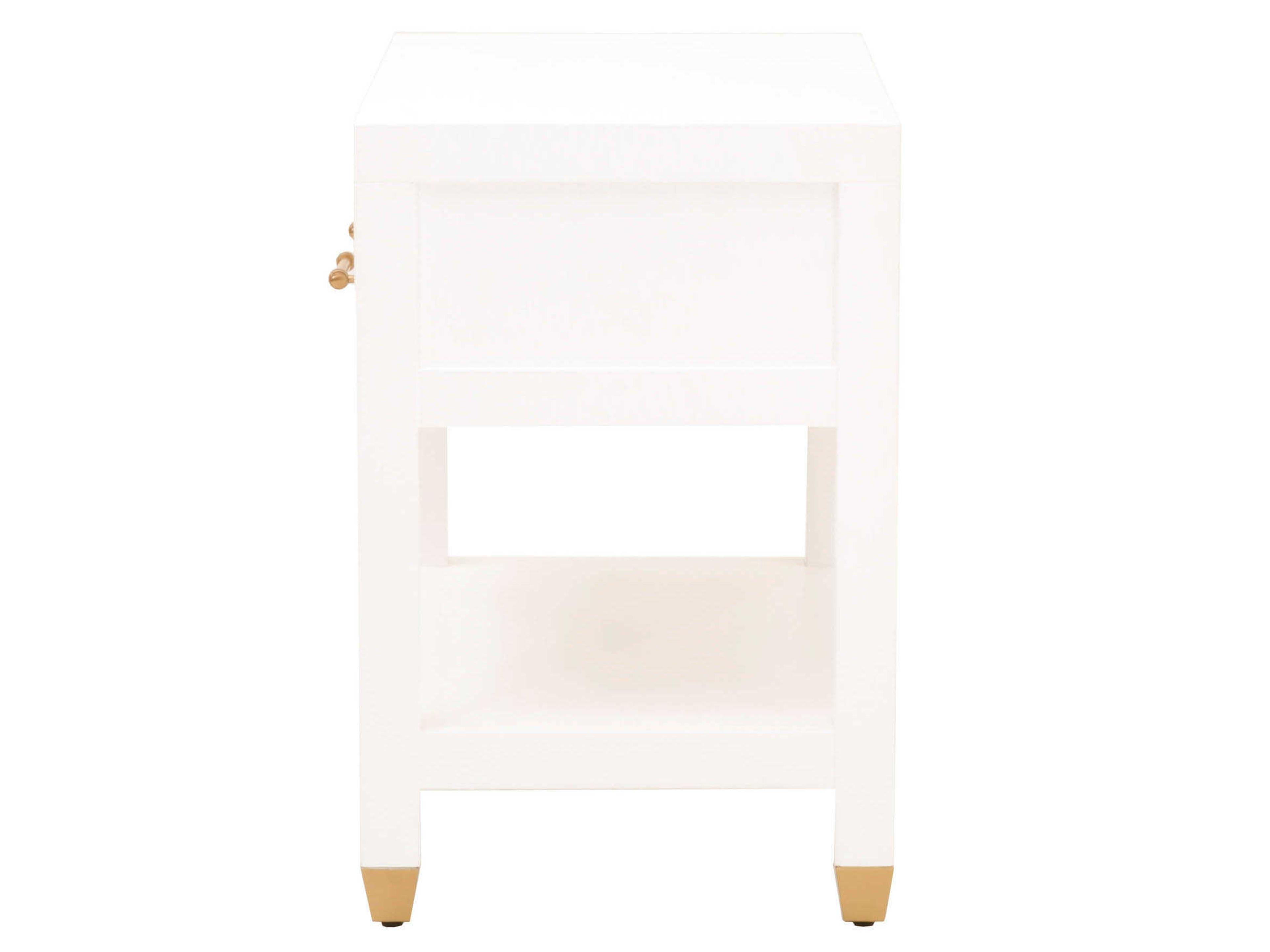 Luxecor Respite 1-Drawer Rubberwood Nightstand