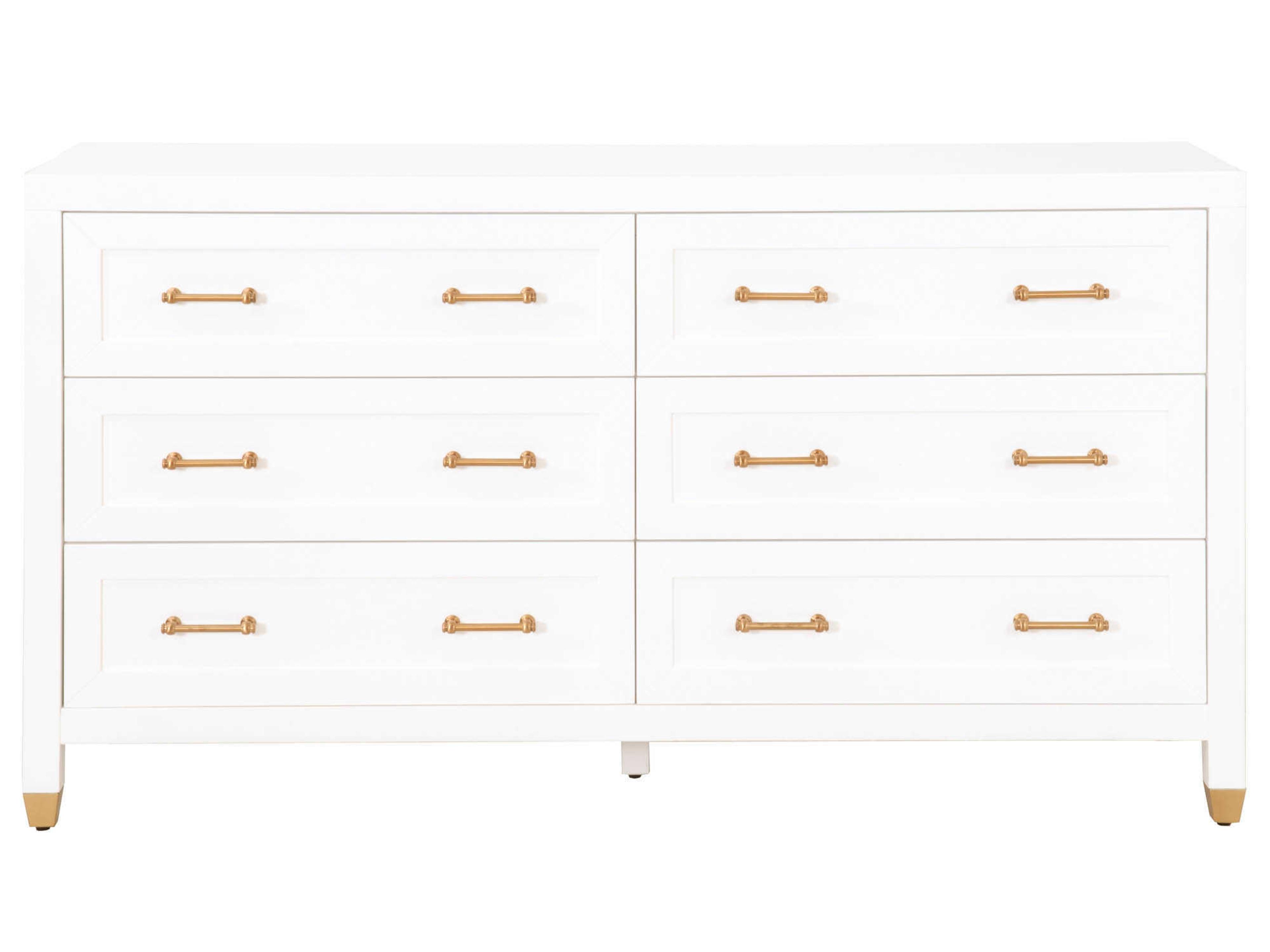 Luxecor Respite 6-Drawers Ply Wood Double Dresser