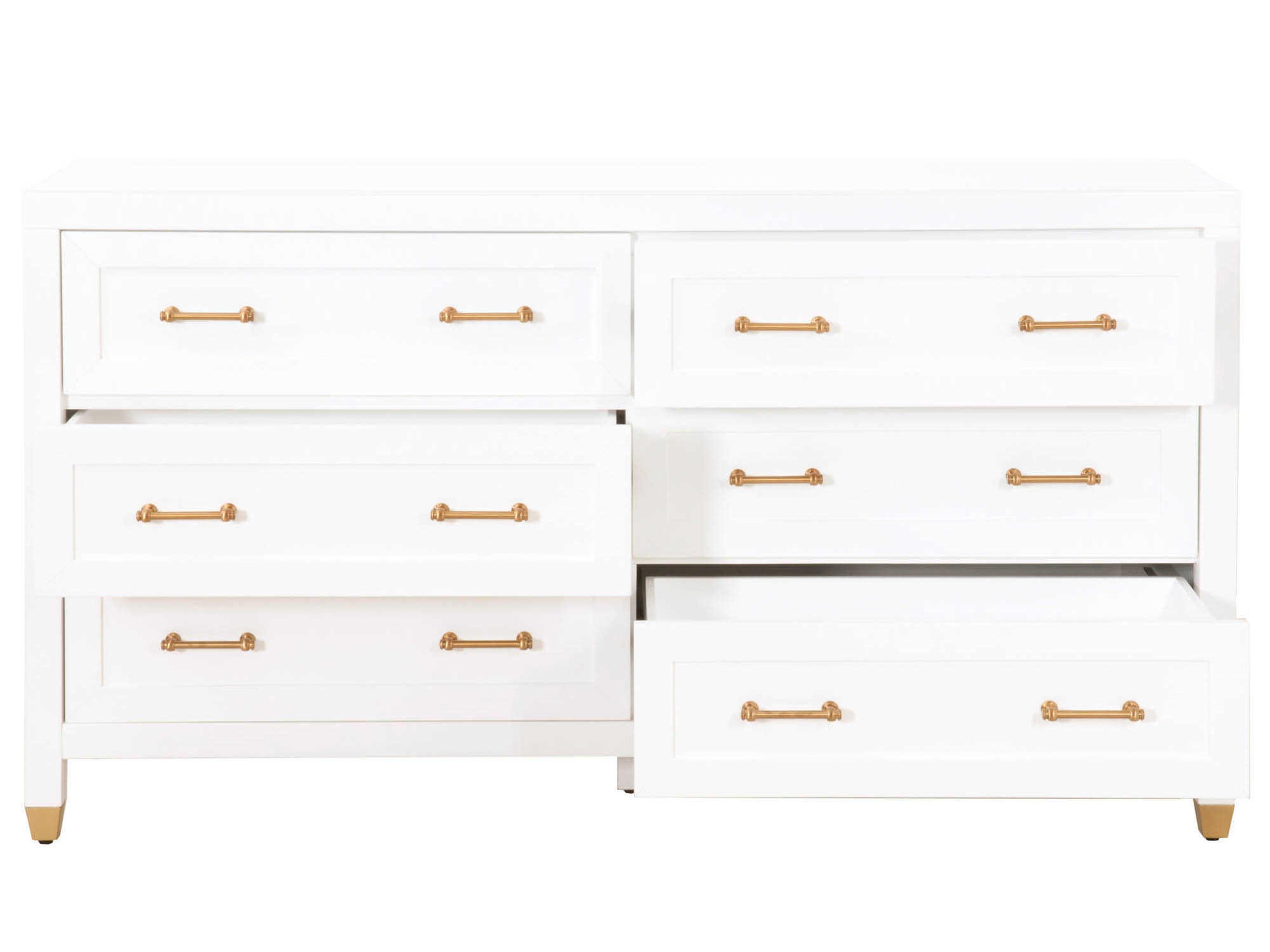 Luxecor Respite 6-Drawers Ply Wood Double Dresser