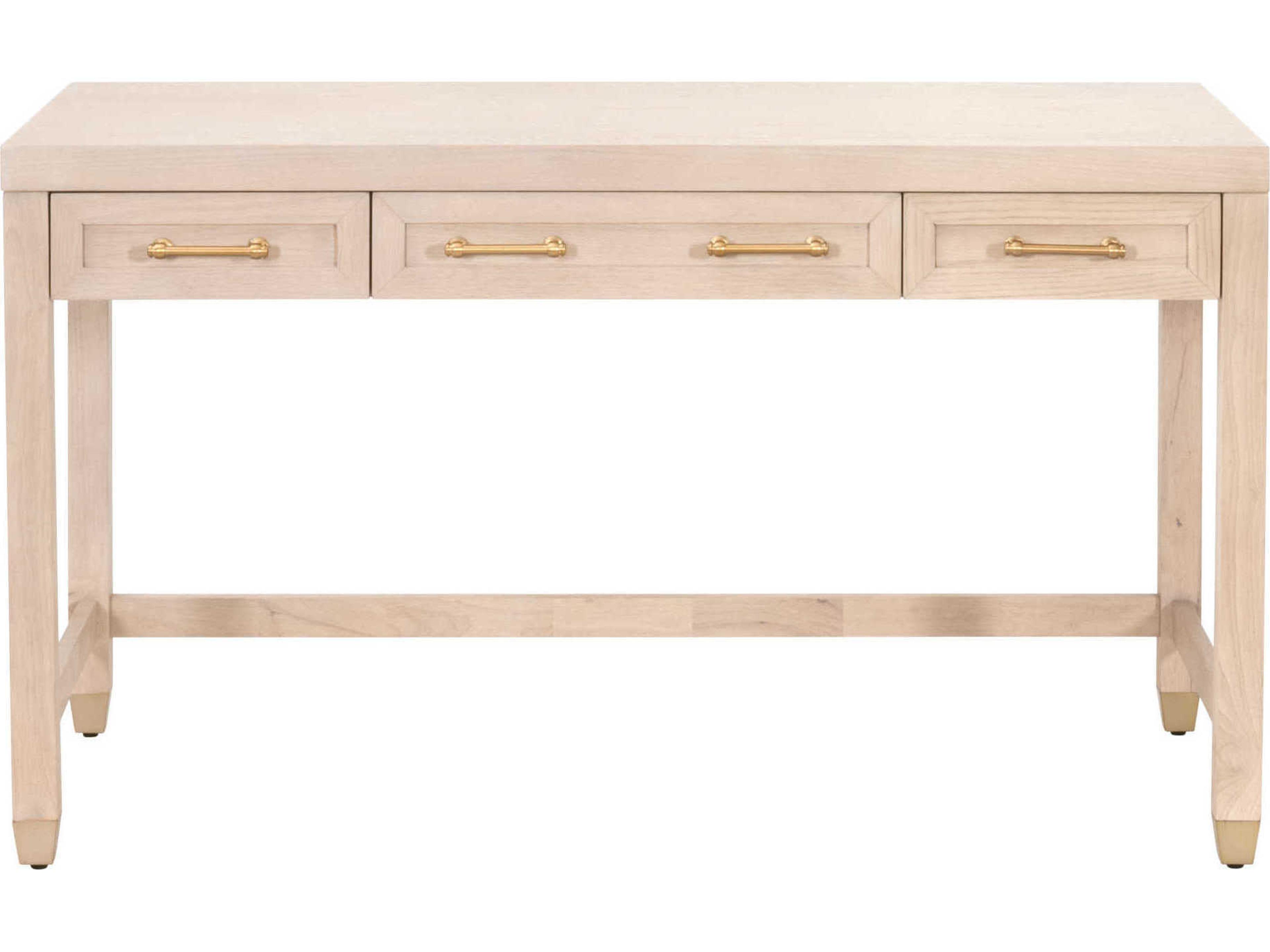 Luxecor Respite Light Honey Oak Brown Wood Writing Desk