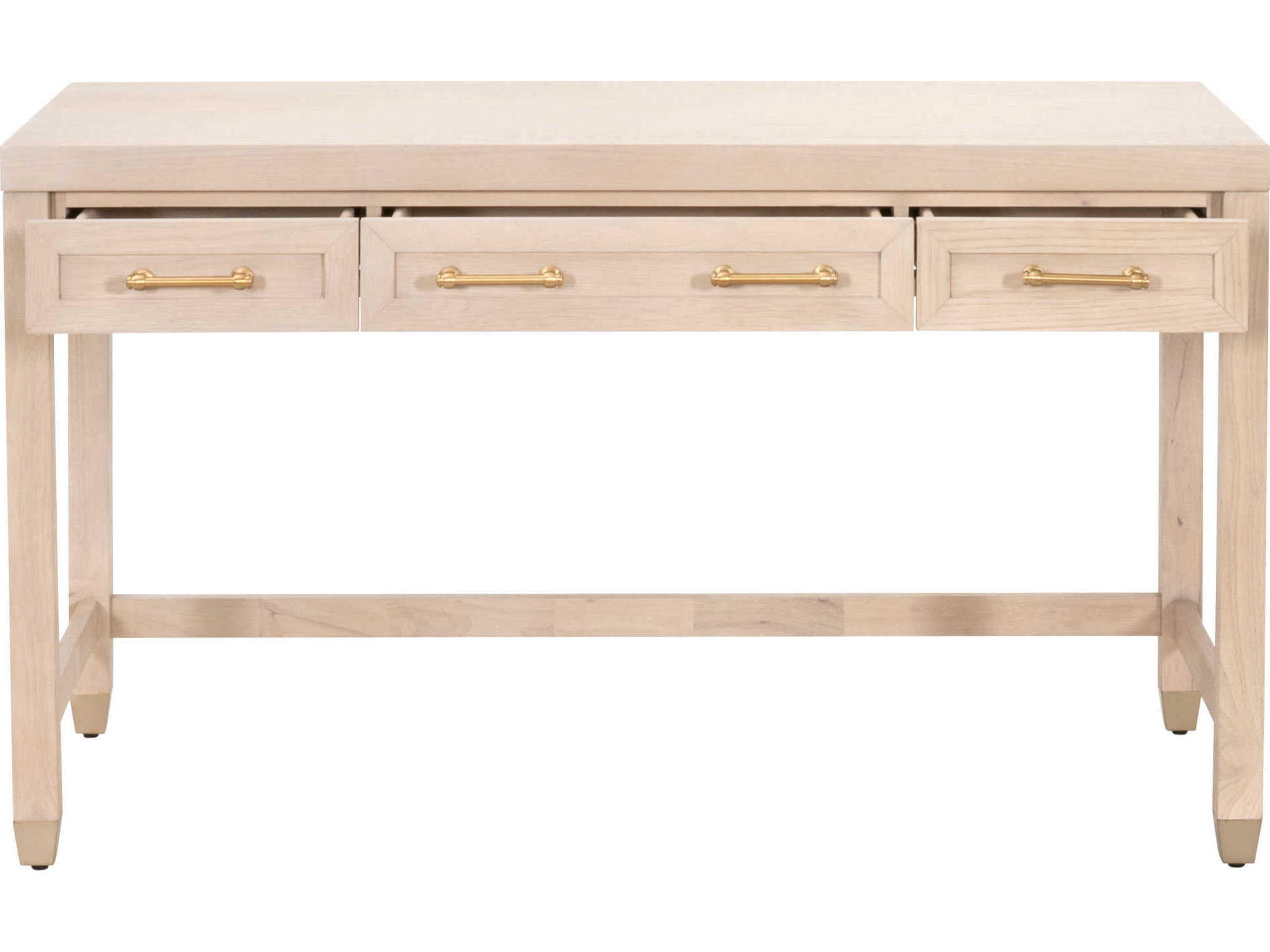 Luxecor Respite Light Honey Oak Brown Wood Writing Desk