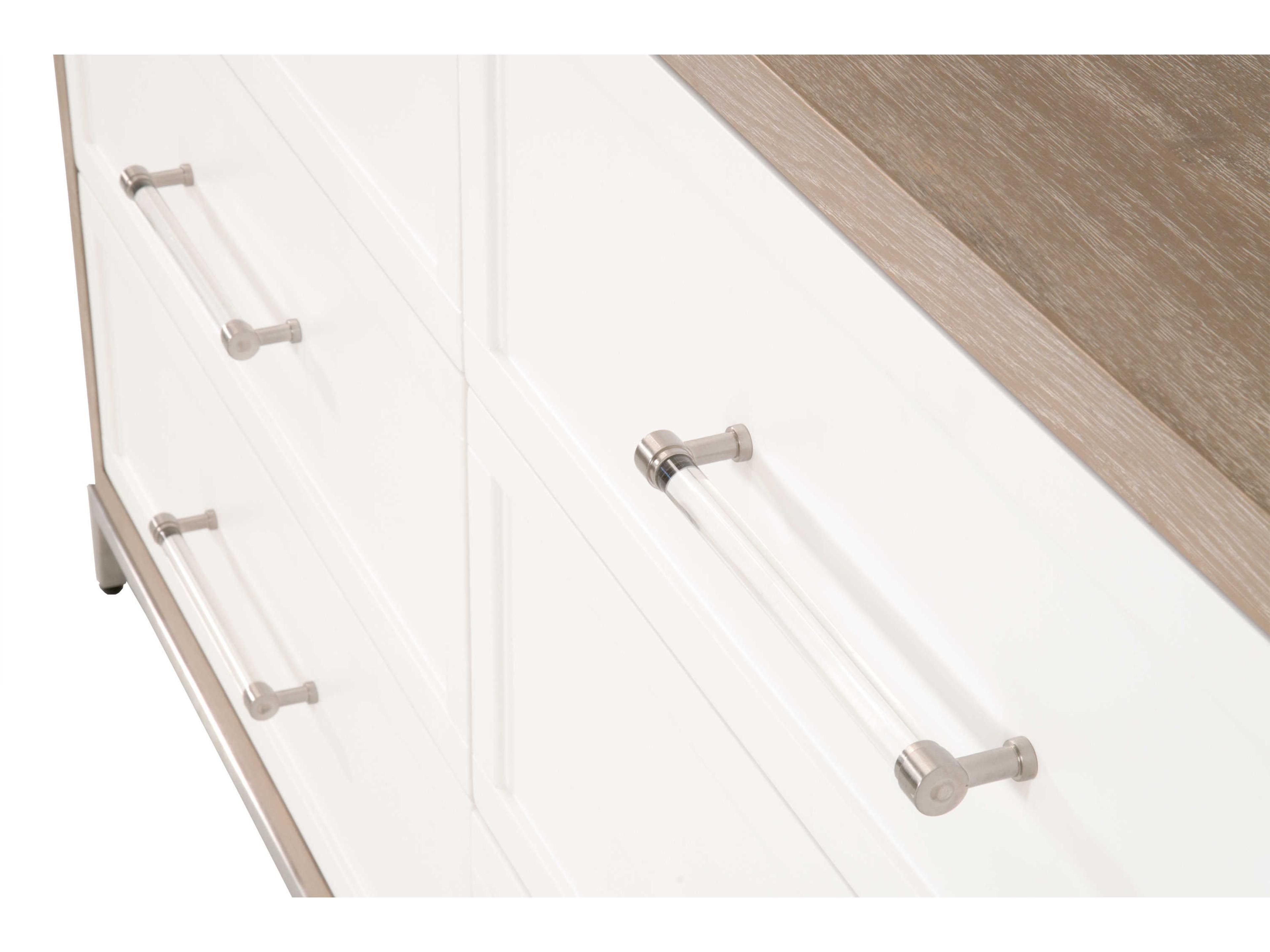 Luxecor Respite 6-Drawers Gray Acacia Wood Double Dresser