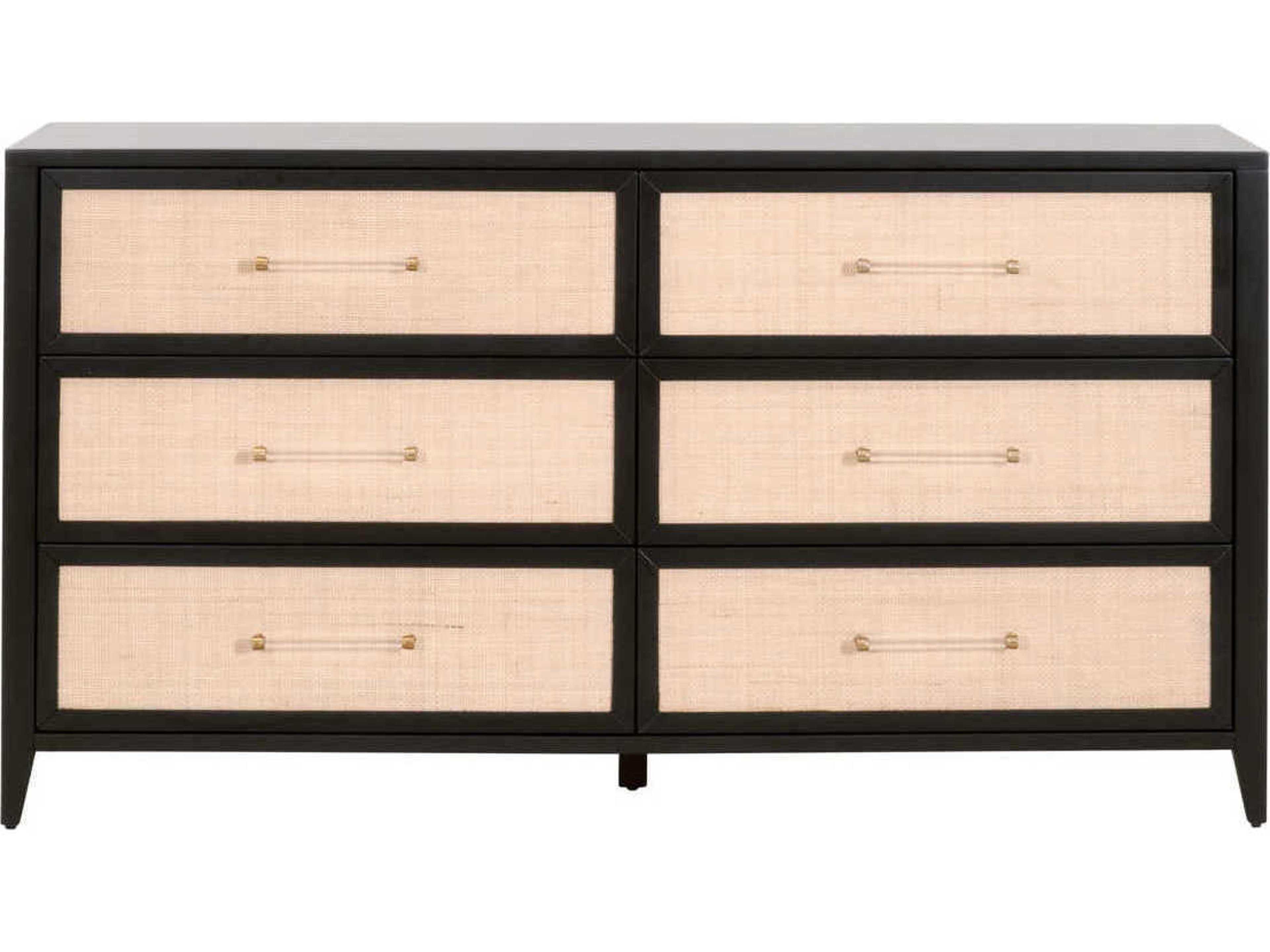 Luxecor Respite 6-Drawers Acacia Wood Double Dresser