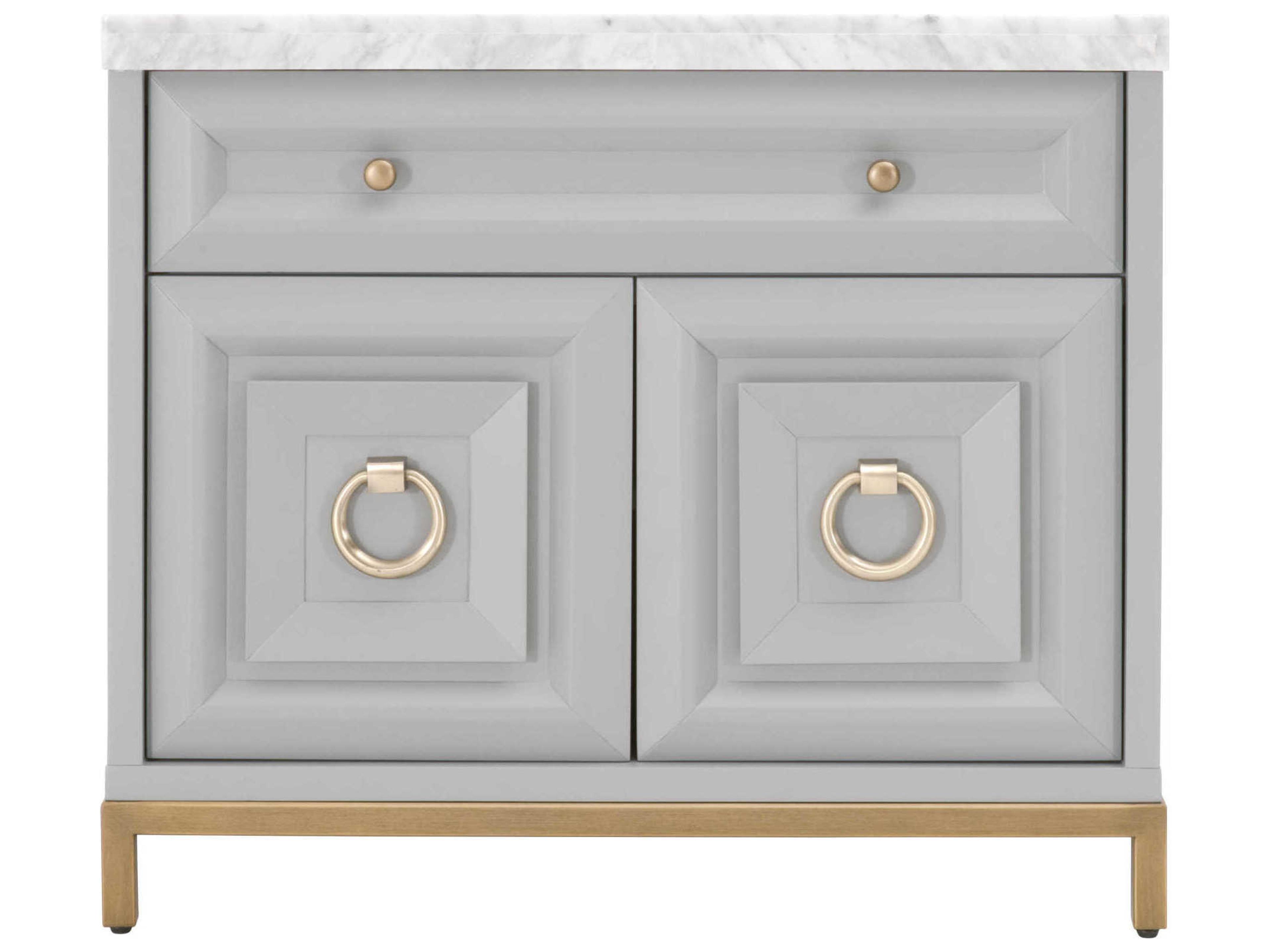 Luxecor Respite Gray Acacia Wood Accent Chest