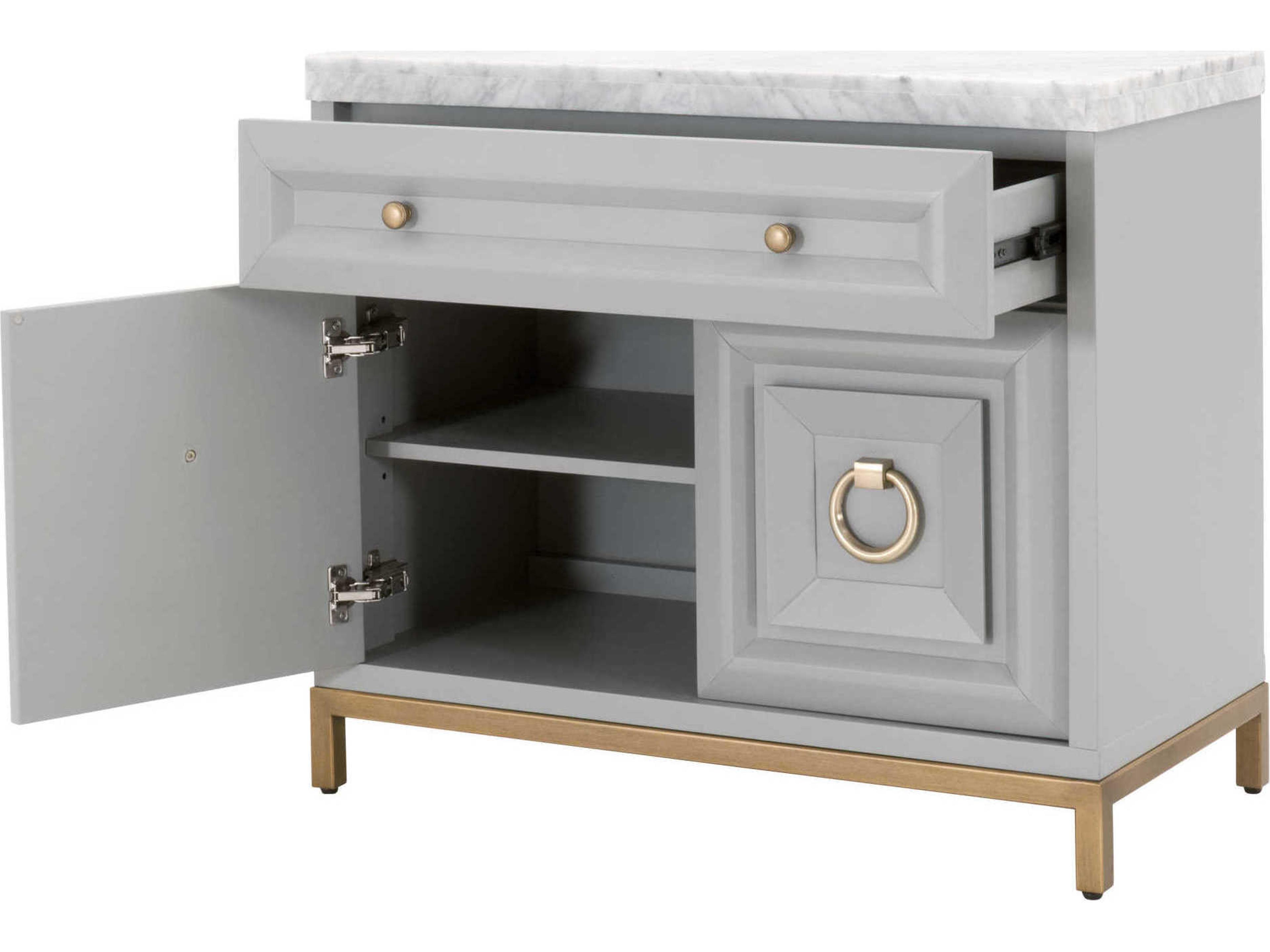 Luxecor Respite Gray Acacia Wood Accent Chest