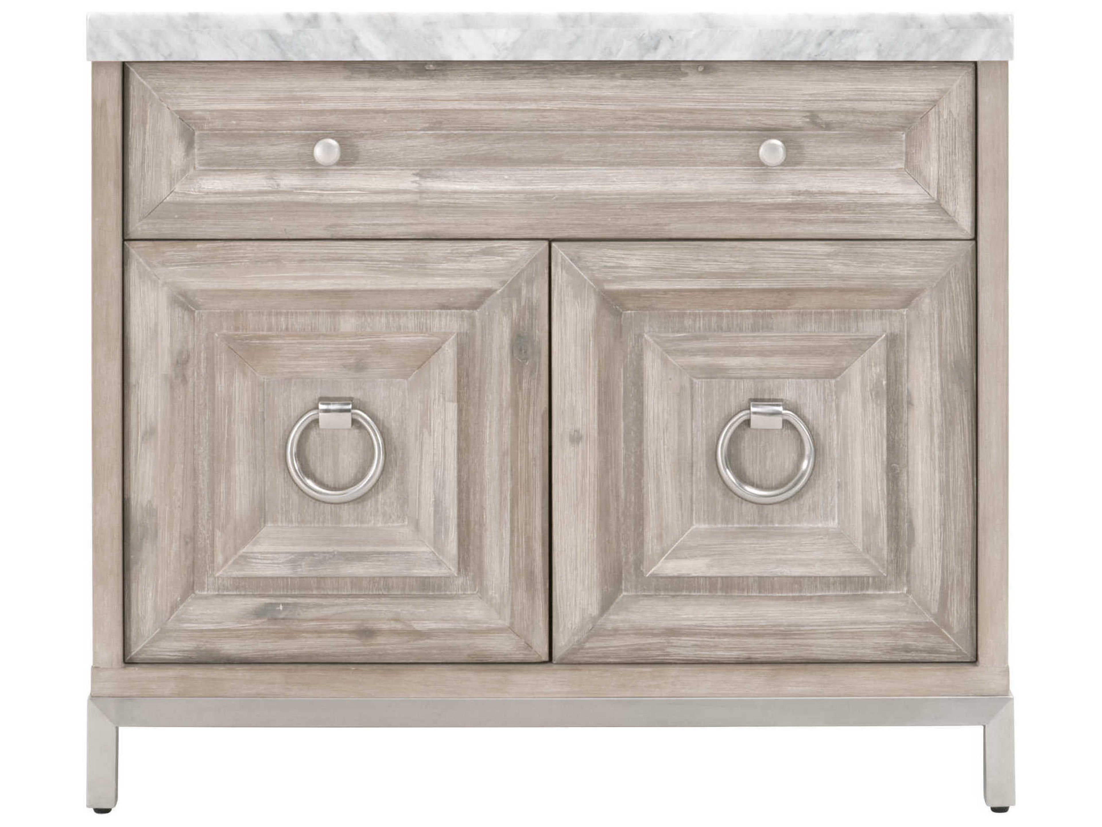 Luxecor Respite Gray Acacia Wood Accent Chest