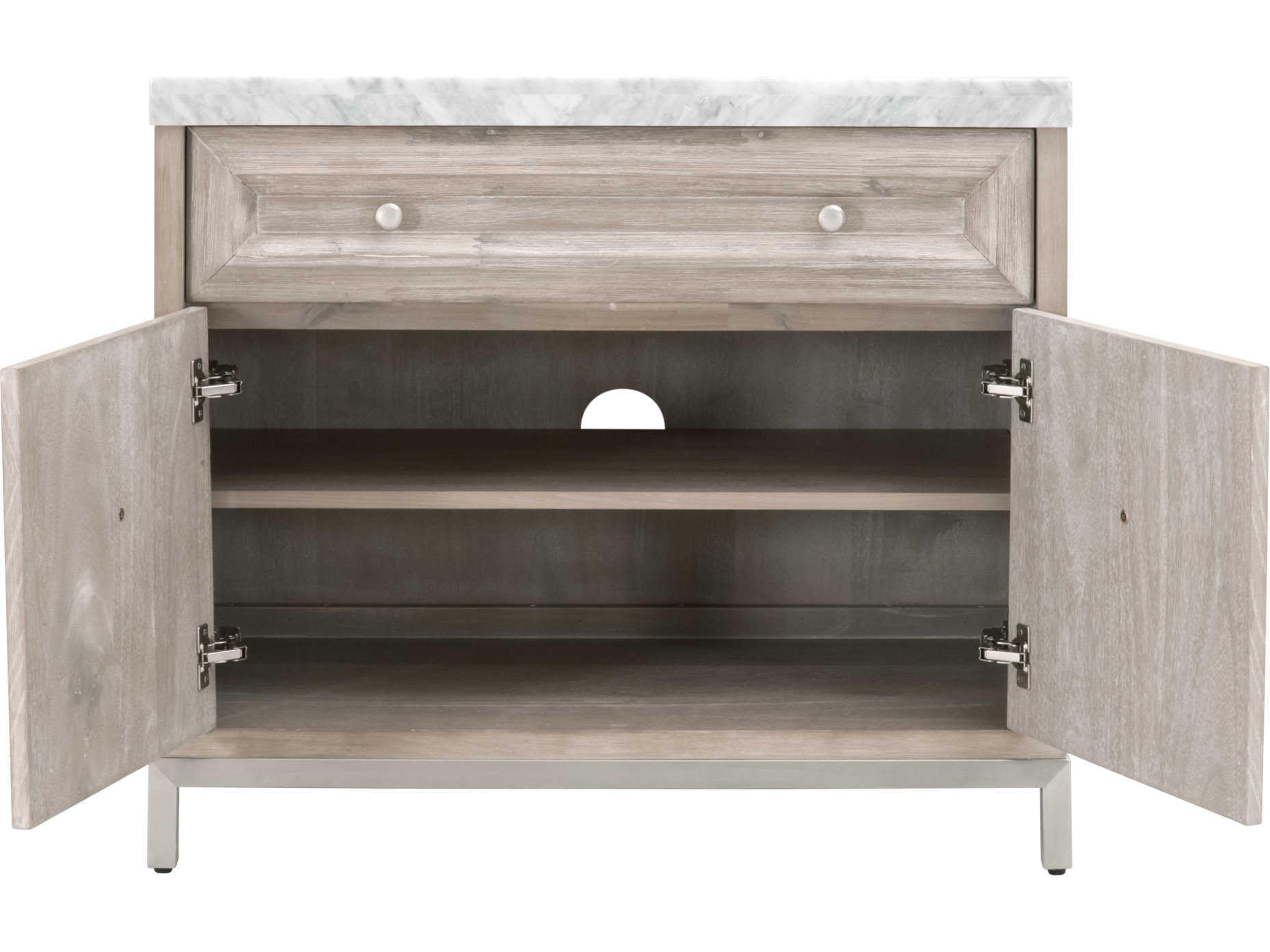 Luxecor Respite Gray Acacia Wood Accent Chest