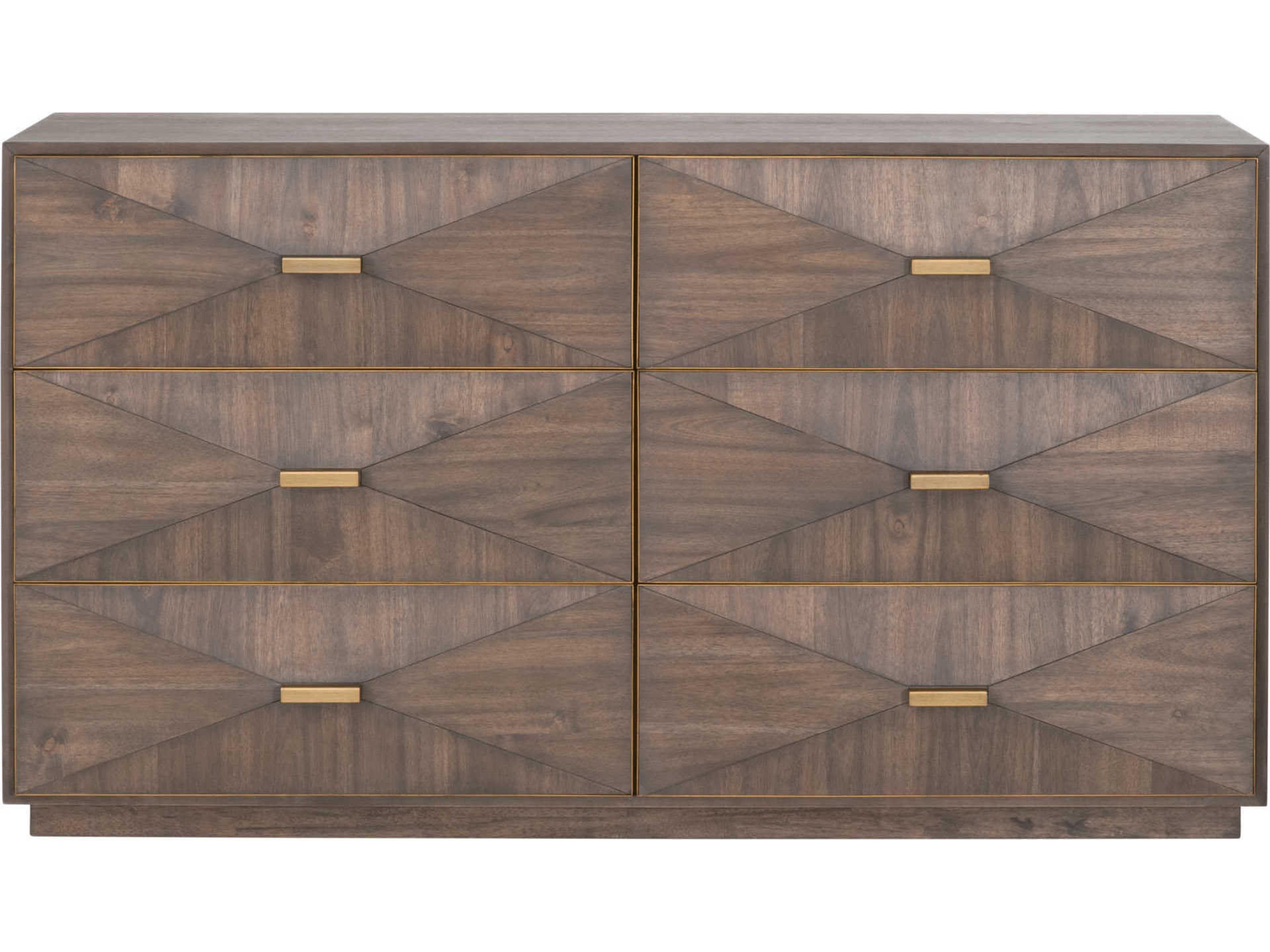 Essentials for Living Traditions Wynn 6-Drawers Acacia Wood Double Dresser