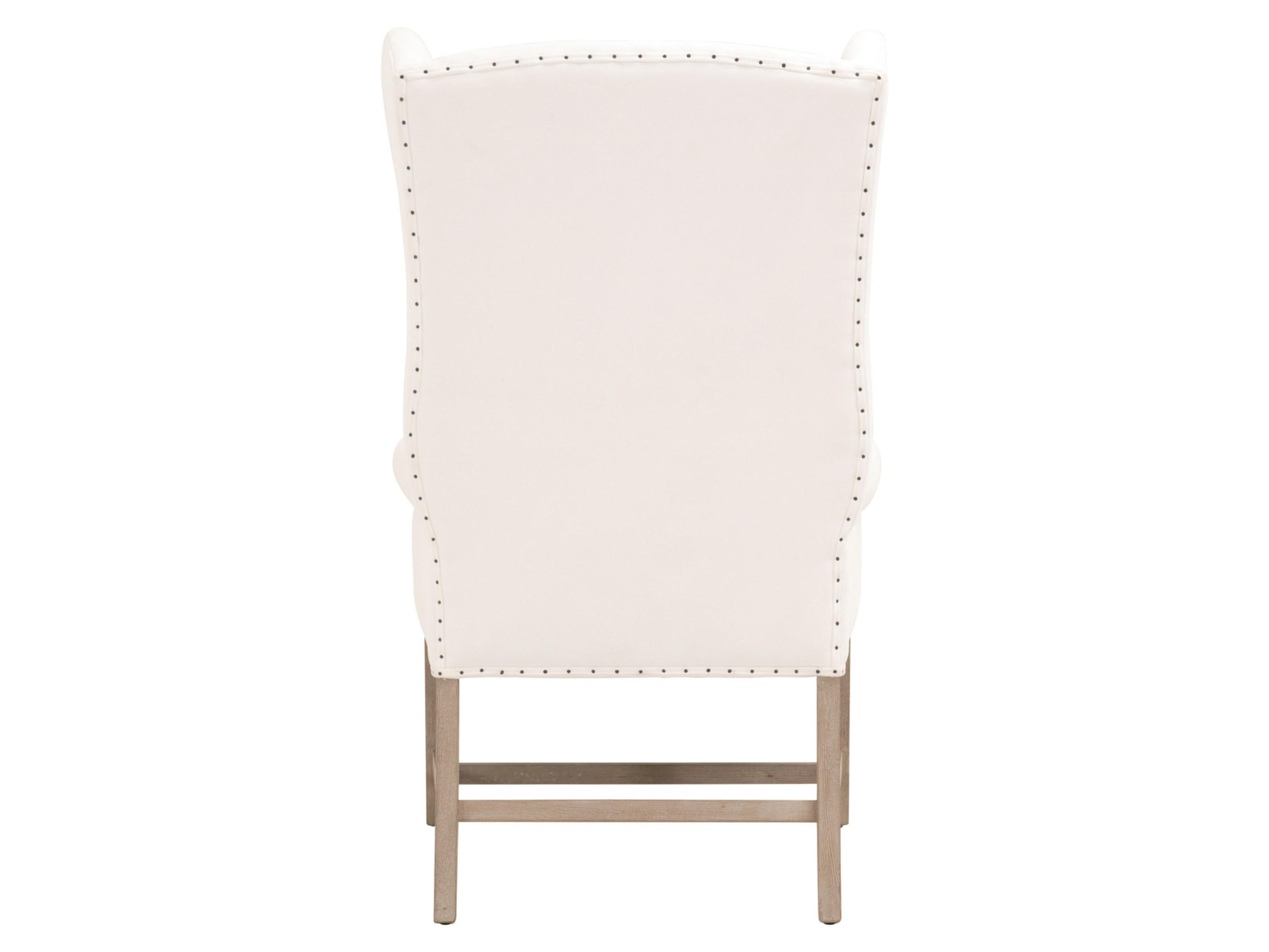 Luxecor Respite White Fabric Accent Chair