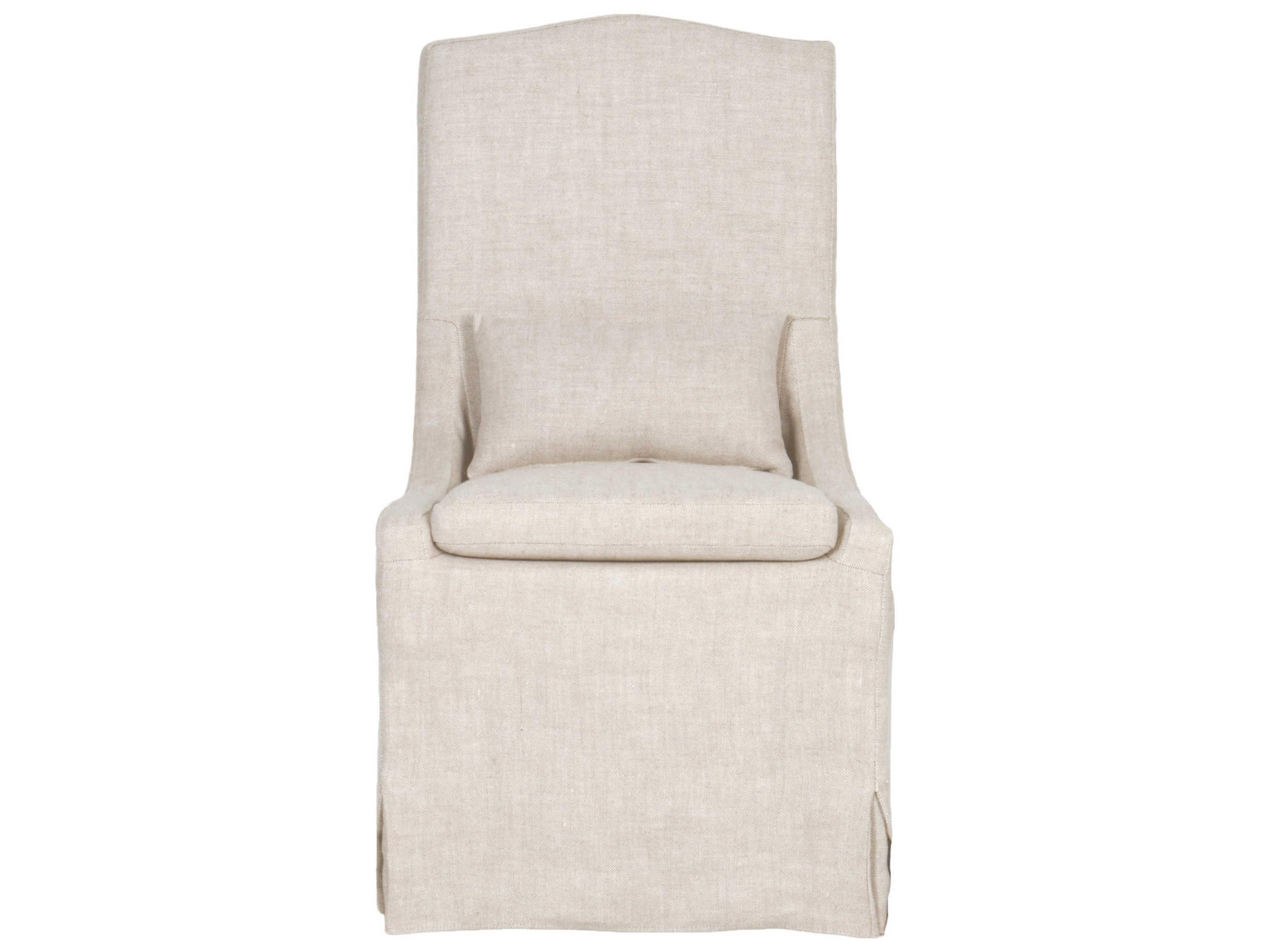 Luxecor Respite Ash Wood Beige Upholstered Side Dining Chair Set of 2