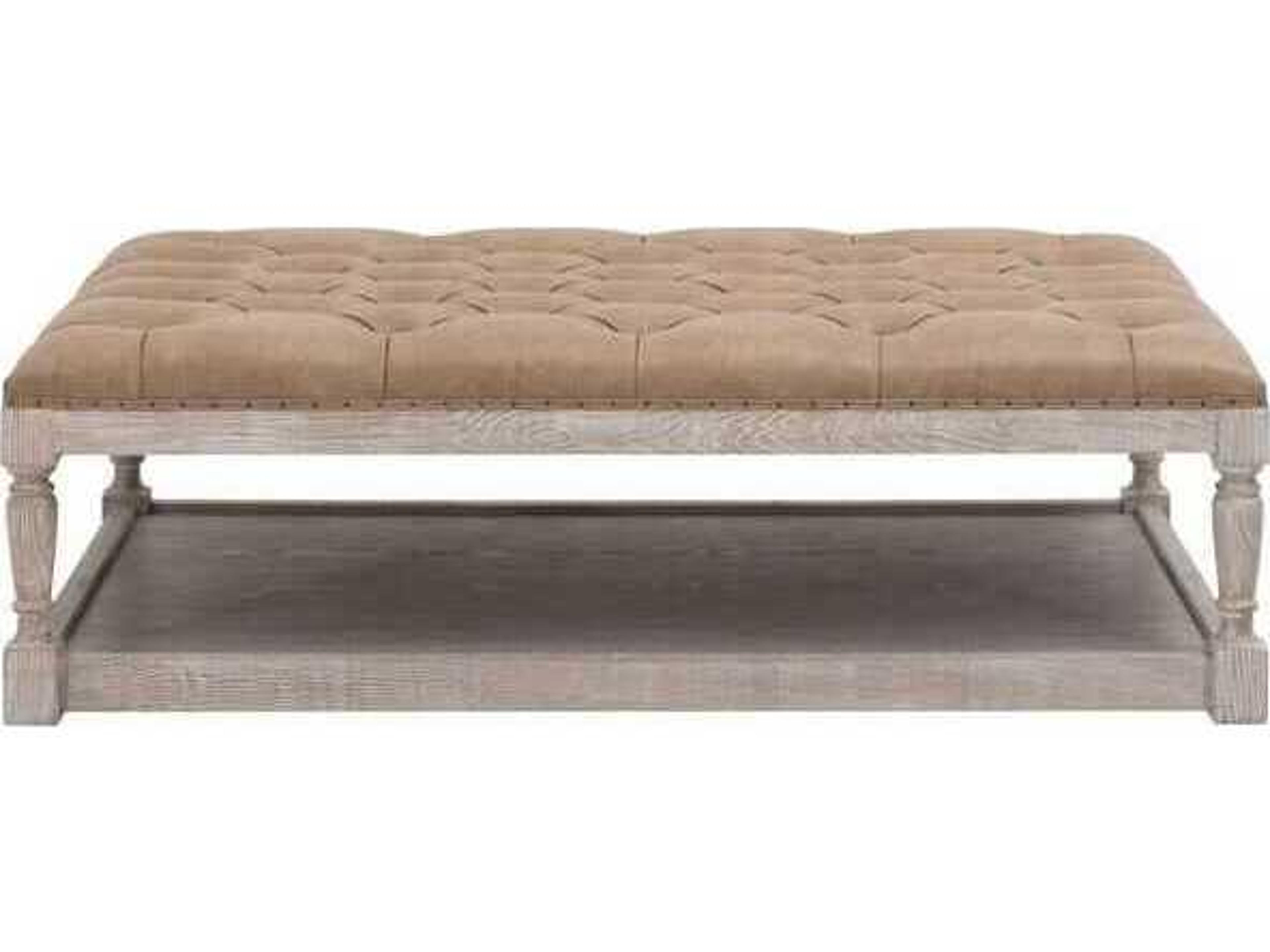 Luxecor Respite Rectangular Leather Coffee Table