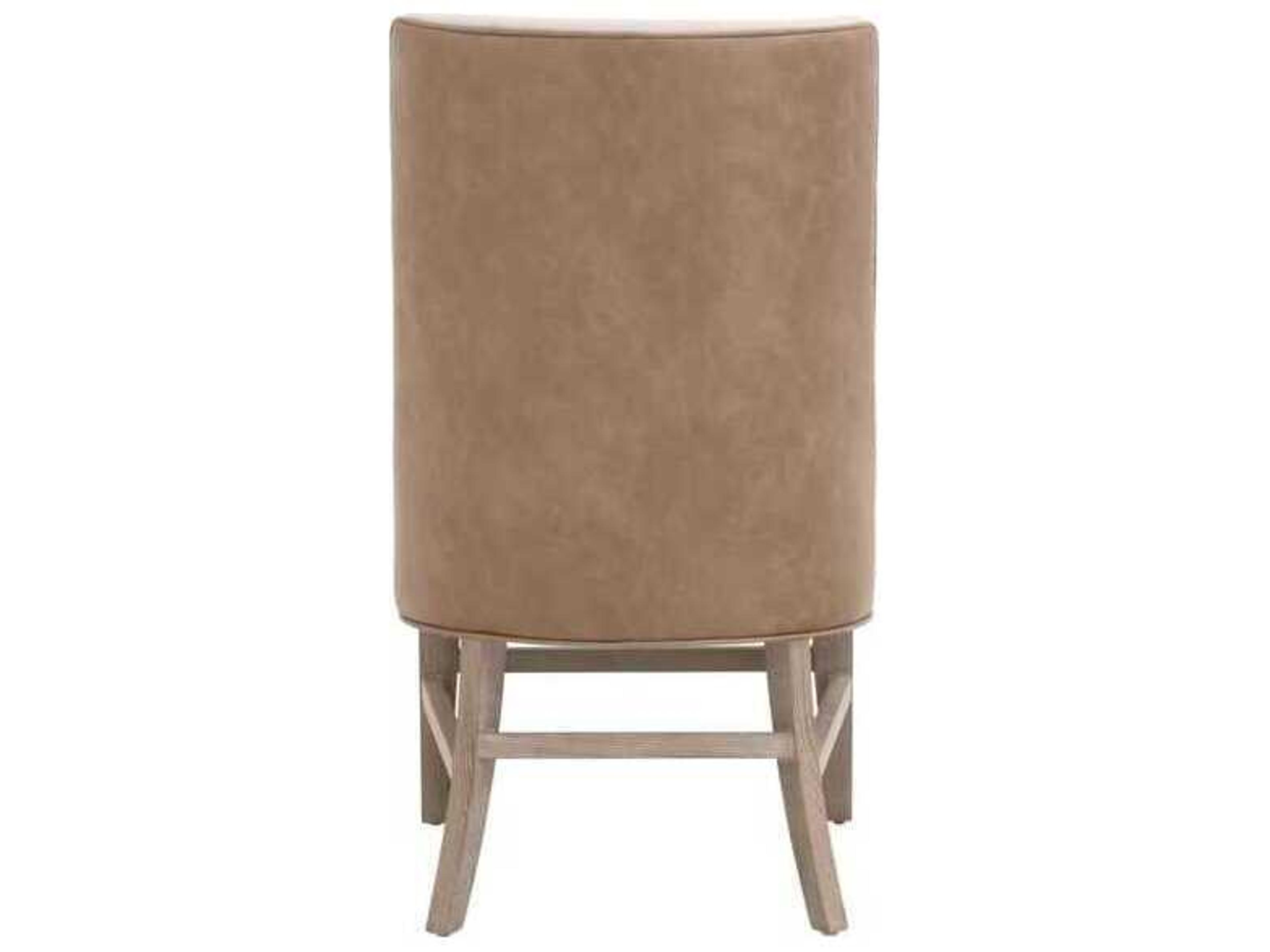 Luxecor Respite Ash Wood White Upholstered Armless Dining Chair