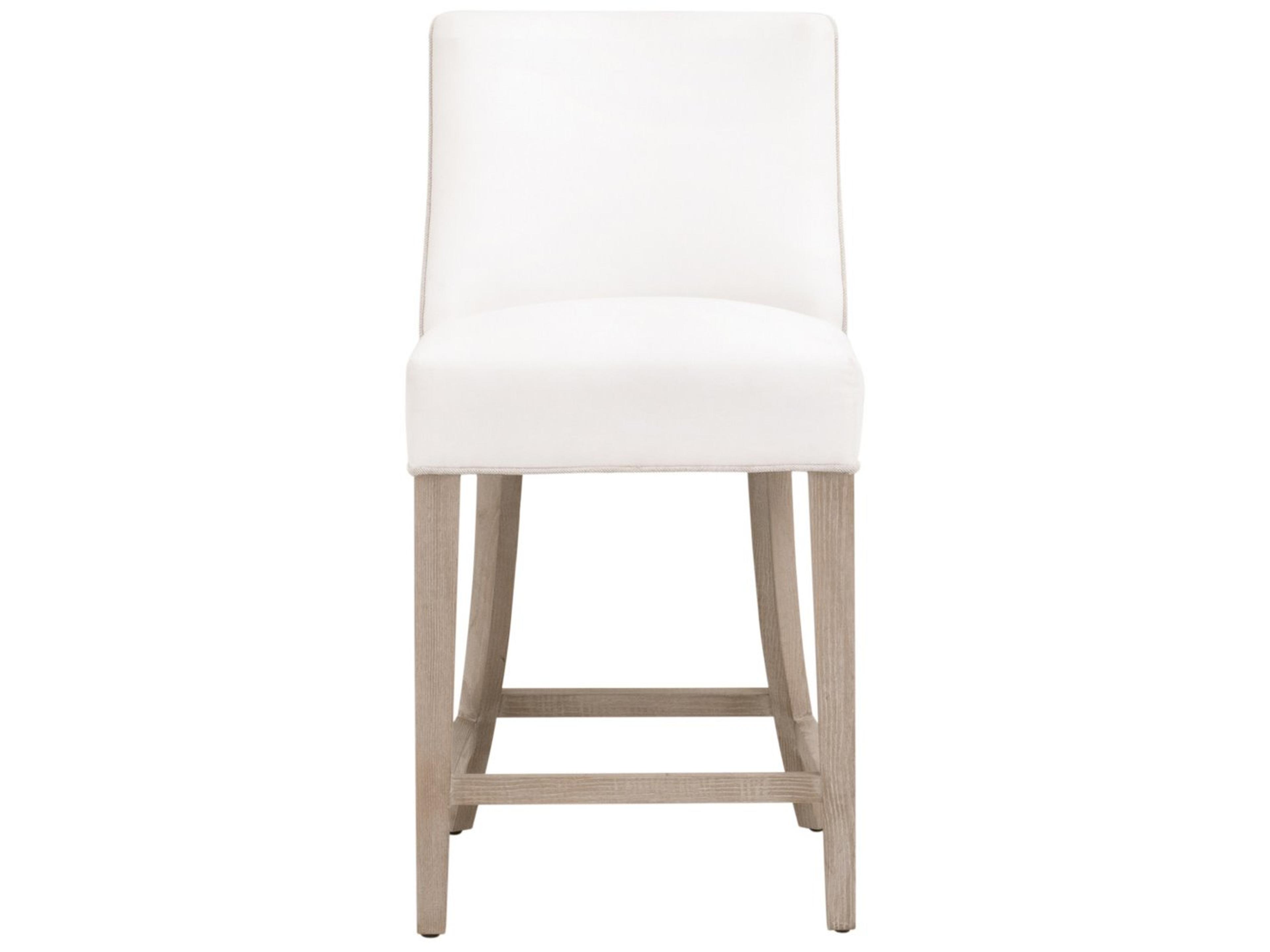 Luxecor Respite Upholstered Ash Wood Counter Stool