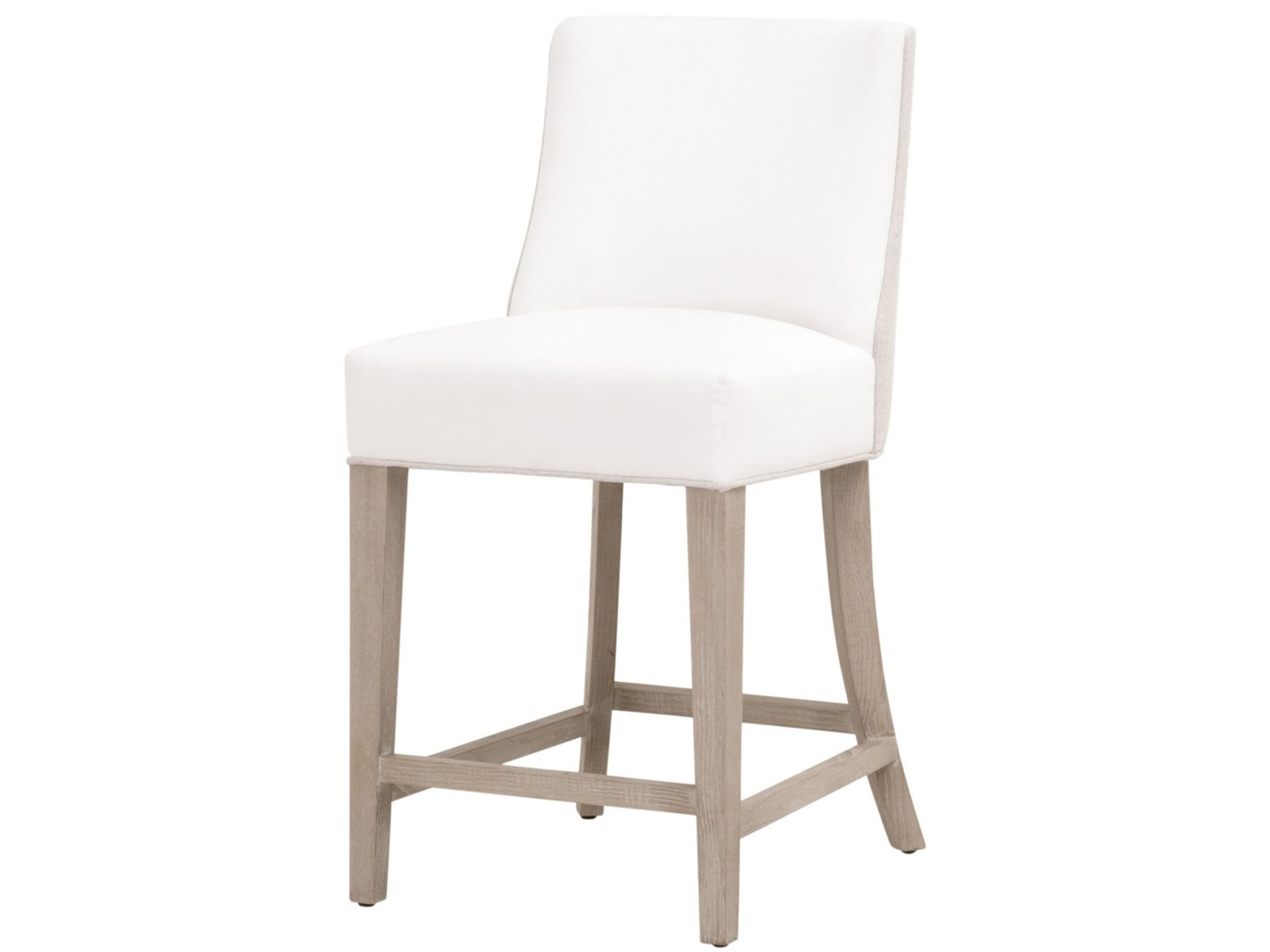 Upholstered Ash Wood Counter Stool