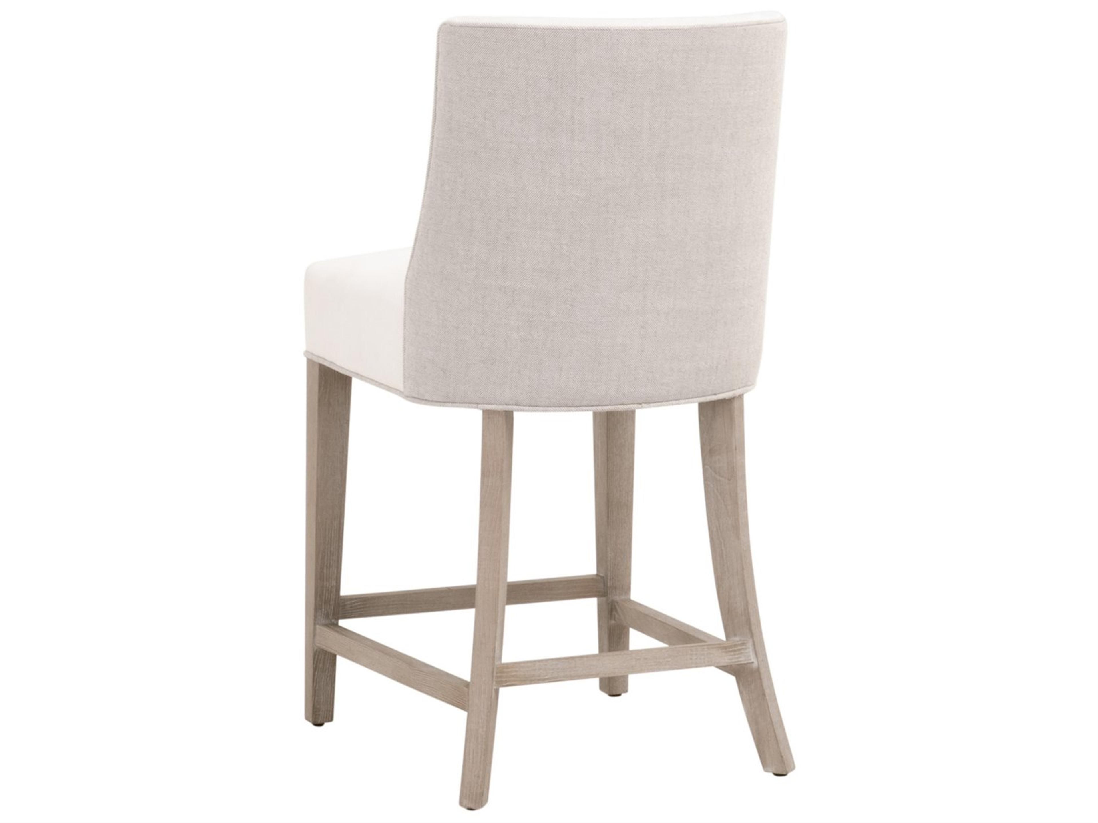 Luxecor Respite Upholstered Ash Wood Counter Stool