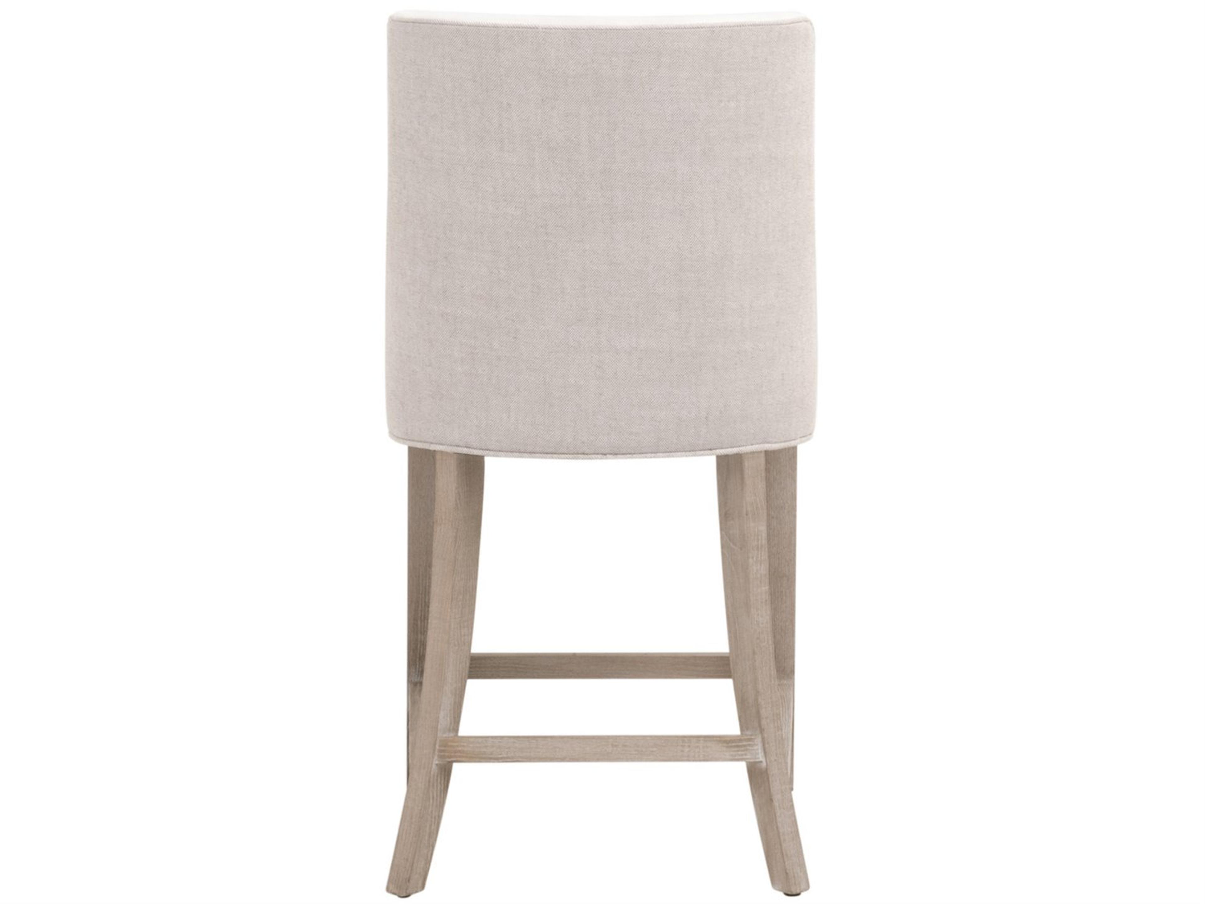 Luxecor Respite Upholstered Ash Wood Counter Stool