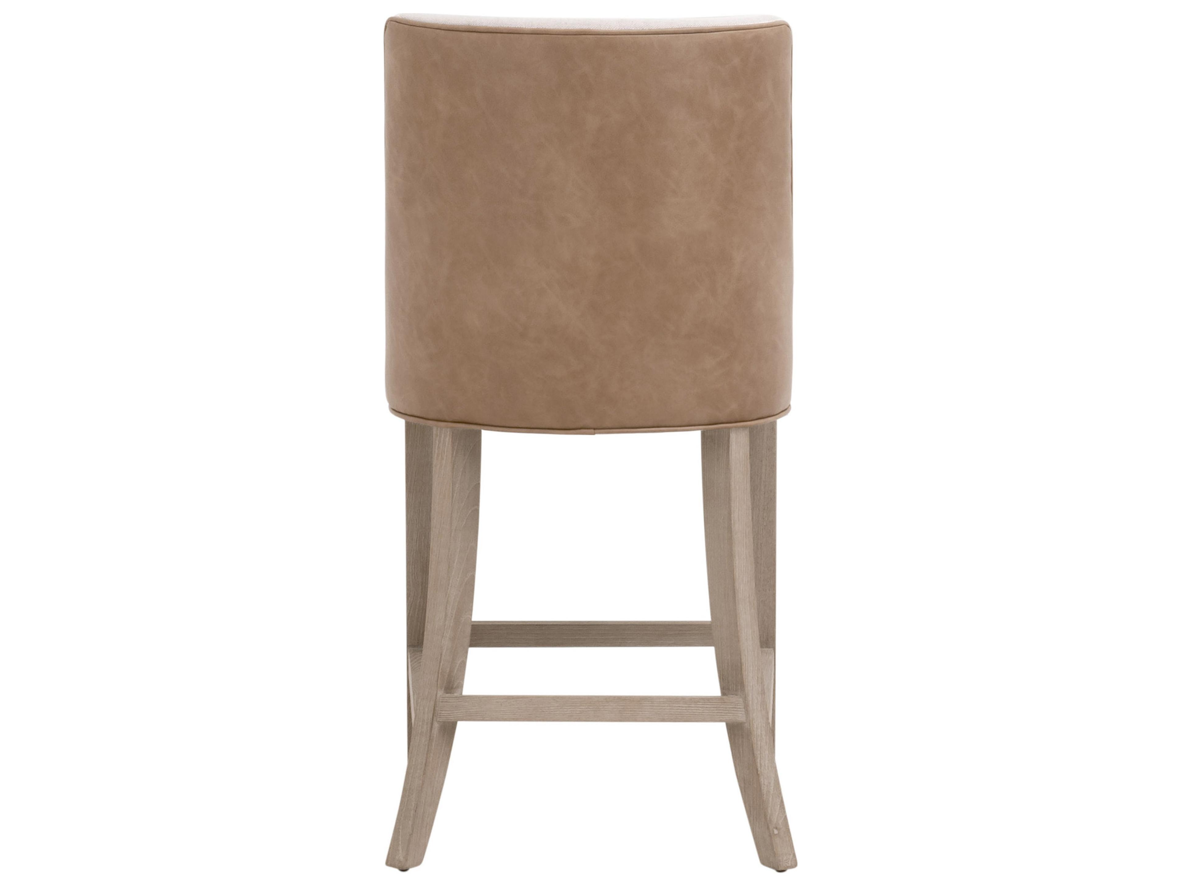 Luxecor Respite Upholstered Ash Wood Counter Stool