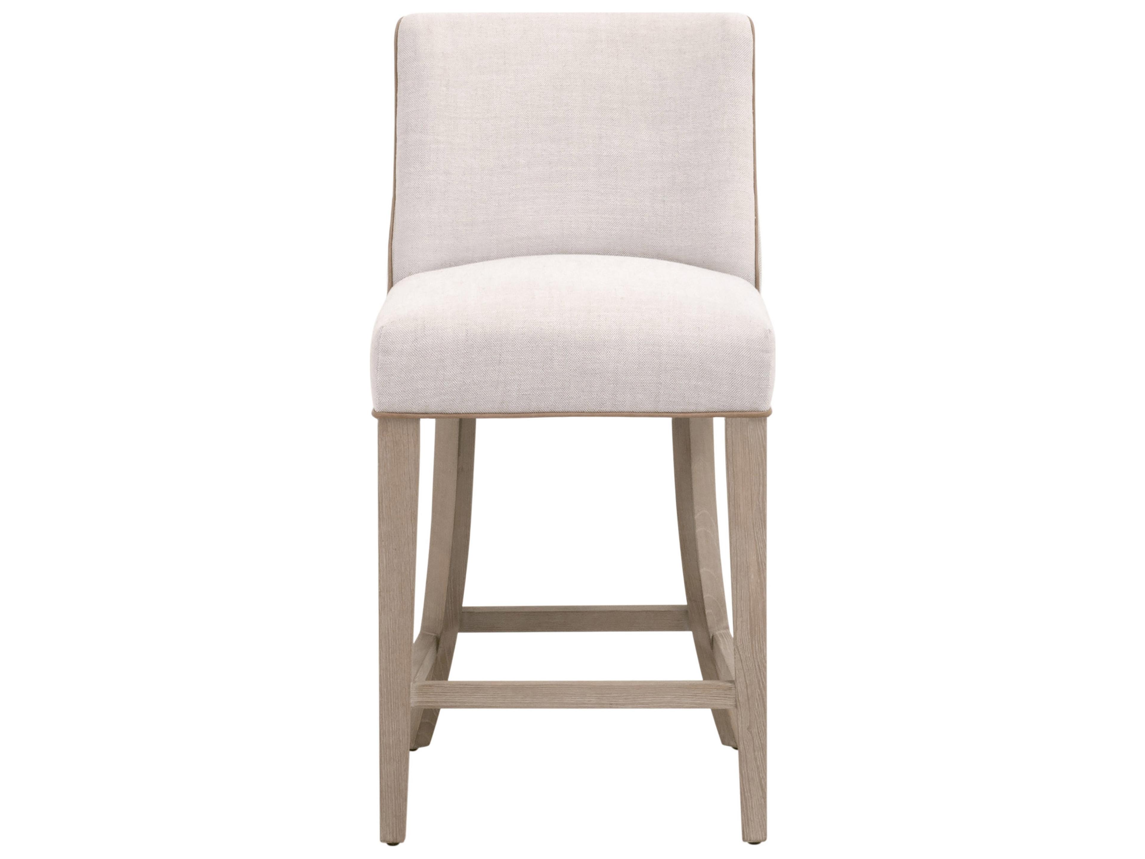 Luxecor Respite Upholstered Ash Wood Counter Stool