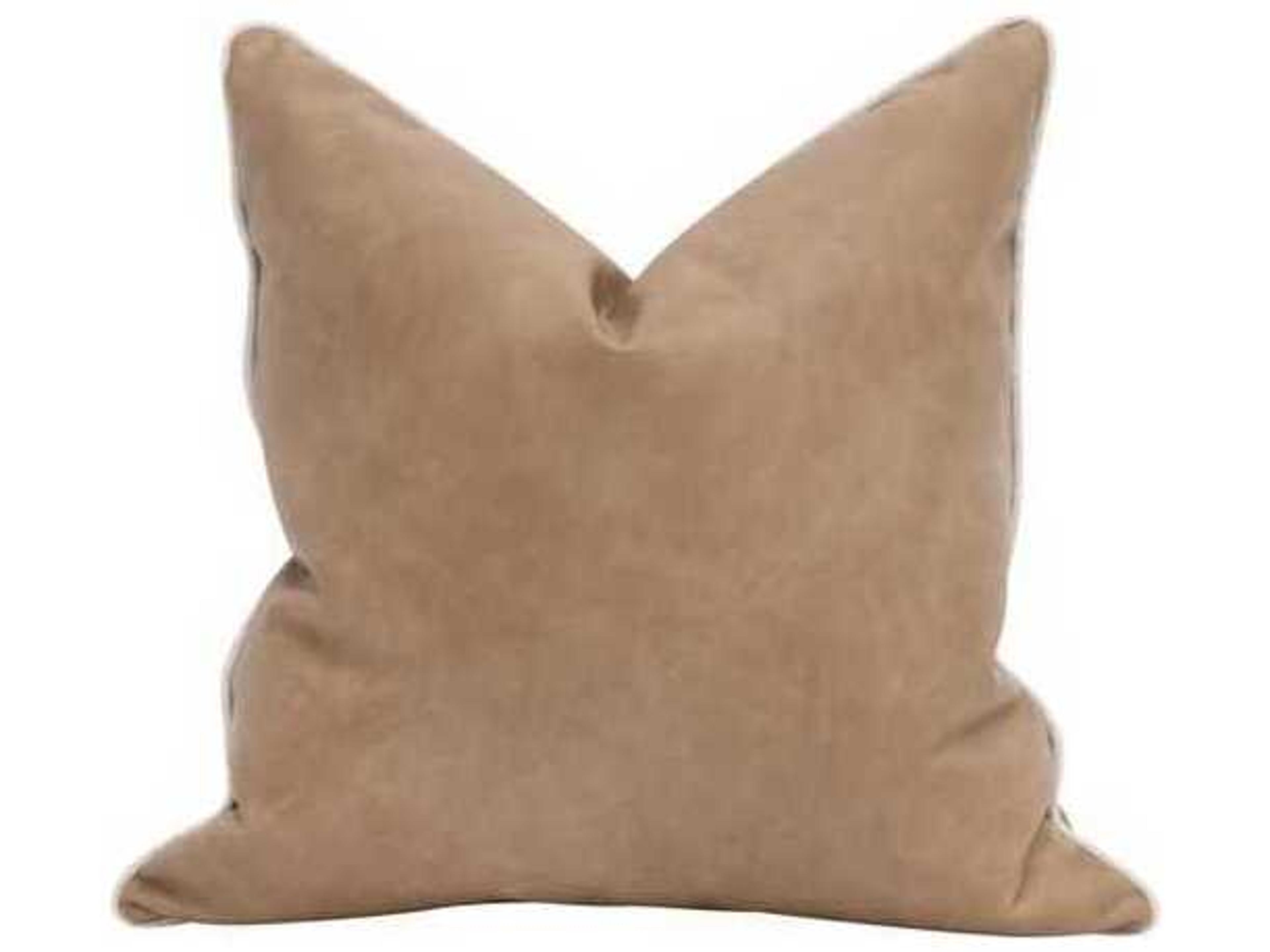 Luxecor Respite Brown Leather Pillows, Set of 2