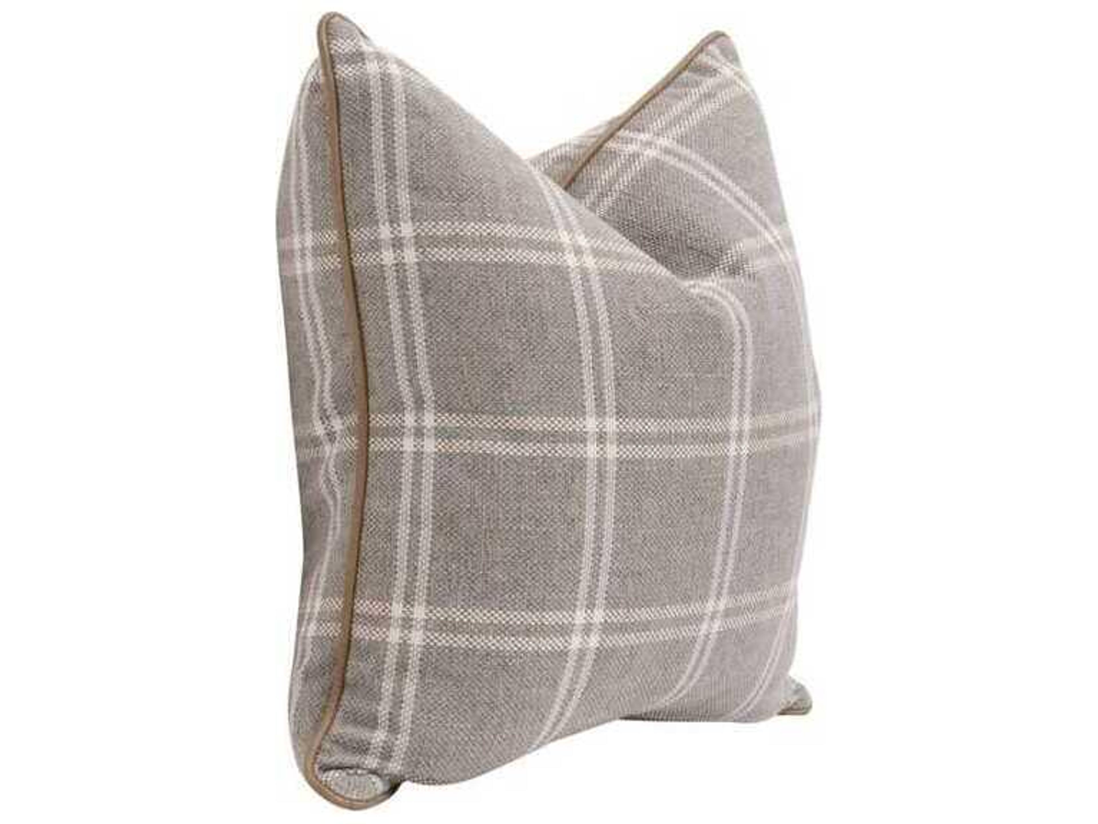 Luxecor Respite Gray Fabric Pillows, Set of 2