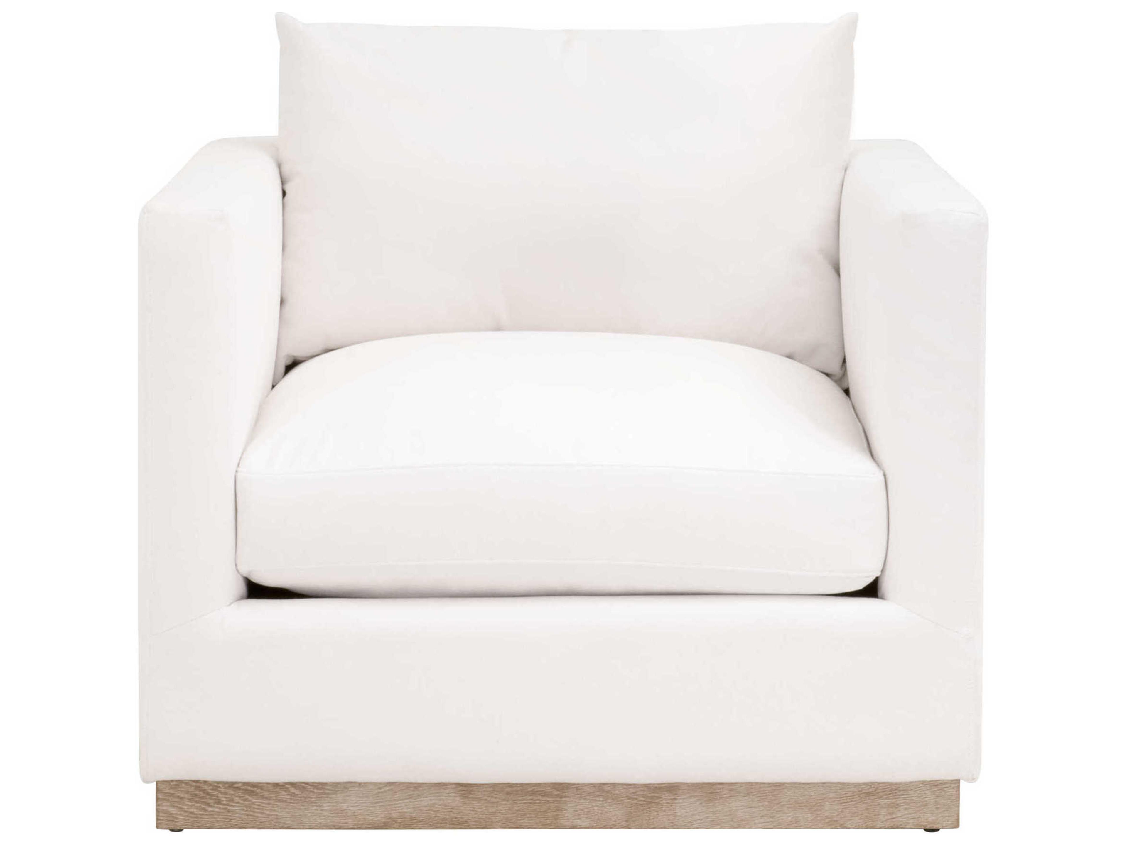 Essentials for Living Stitch & Hand Siena White Fabric Accent Chair