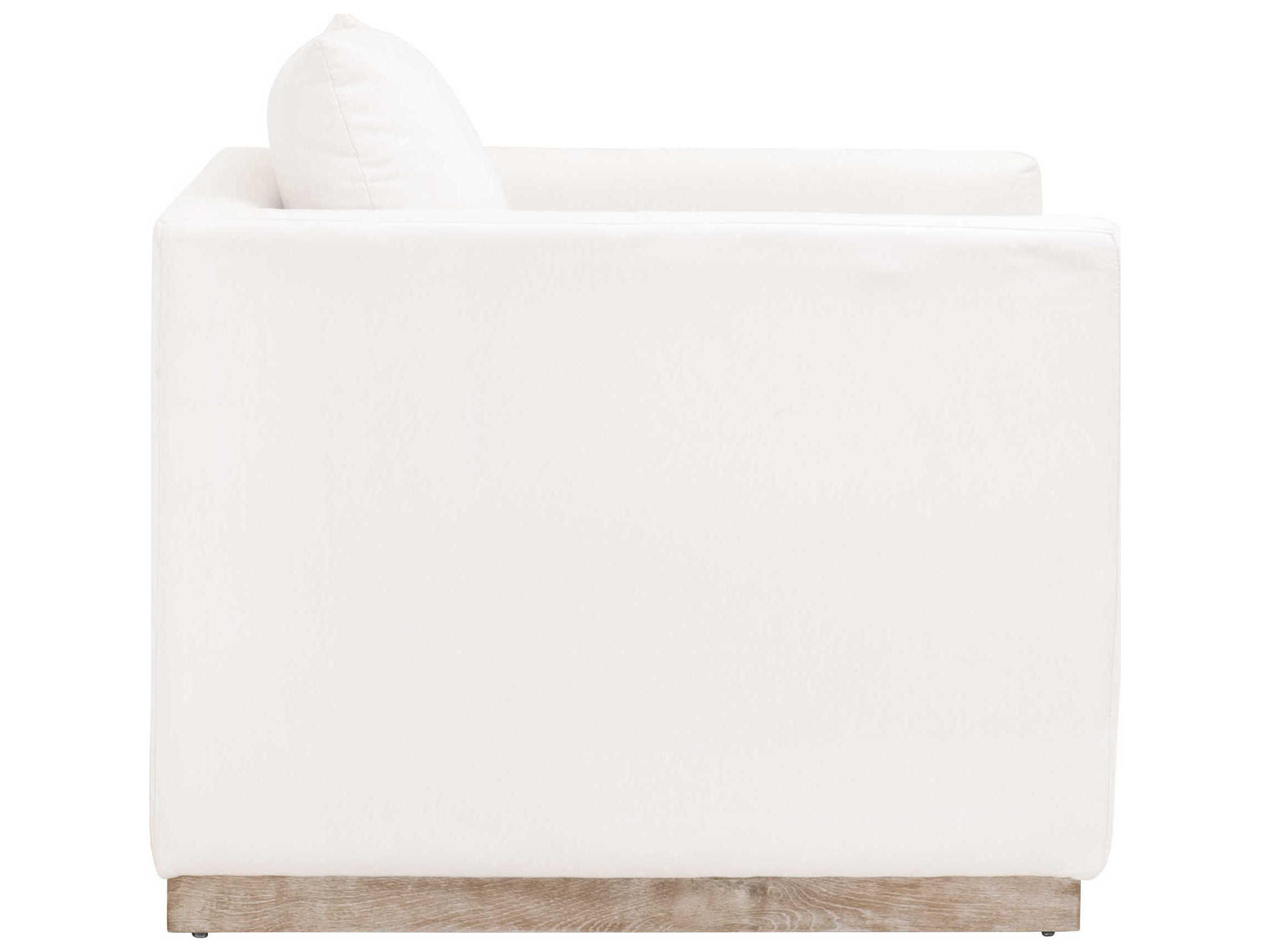 Essentials for Living Stitch & Hand Siena White Fabric Accent Chair