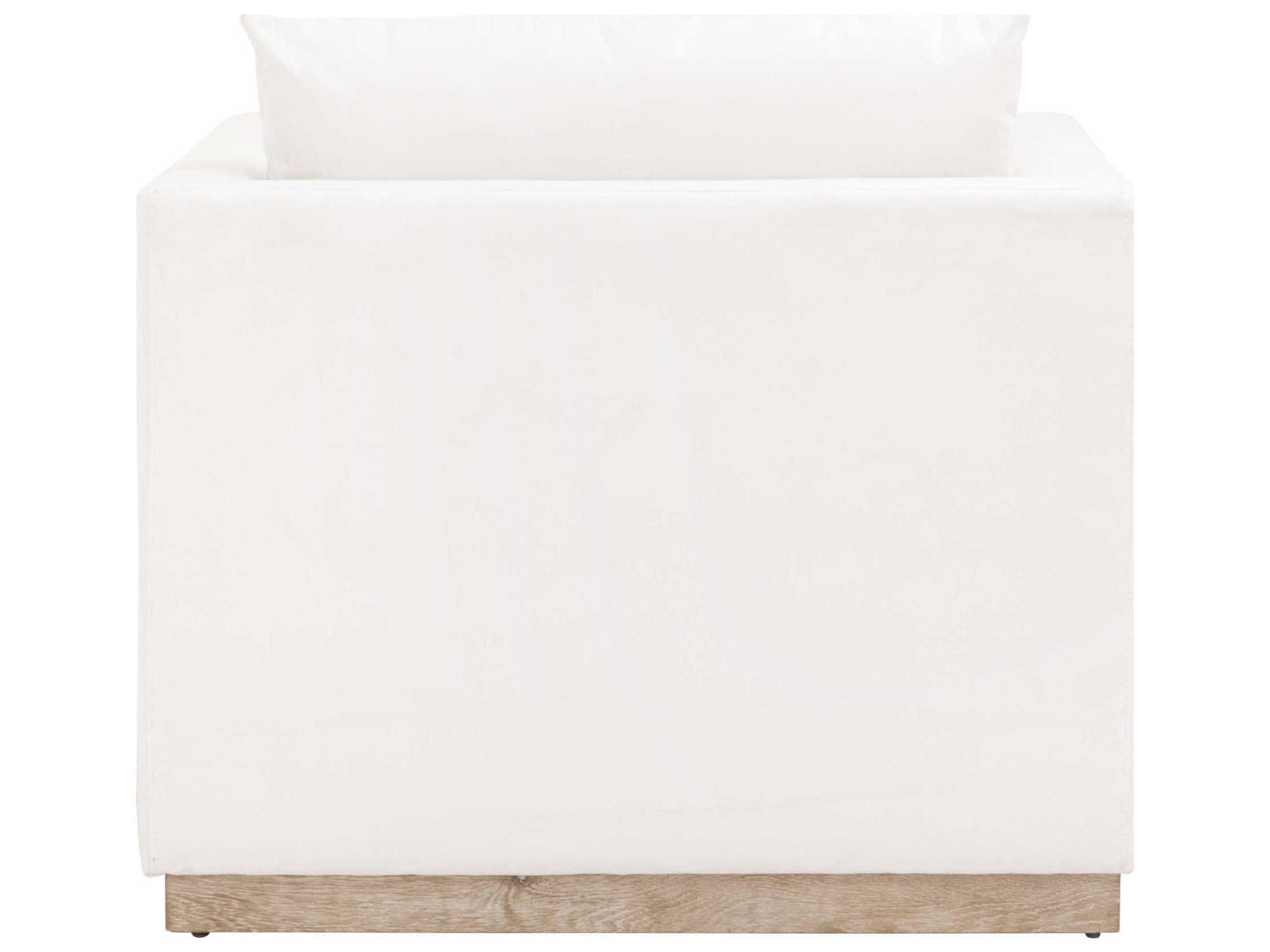 Essentials for Living Stitch & Hand Siena White Fabric Accent Chair