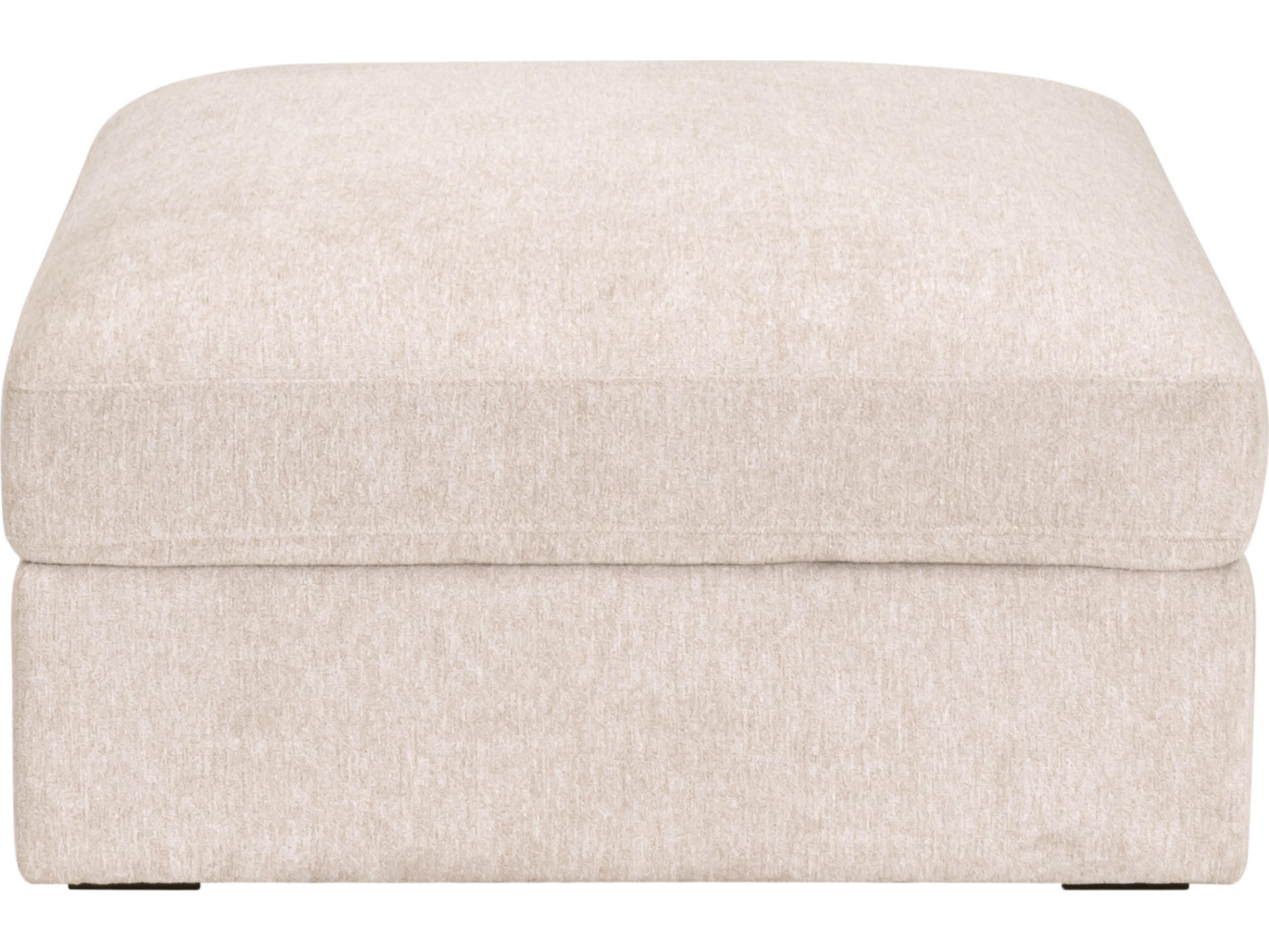 Stitch & Hand - Upholstery Daley Beige Upholstered Ottoman