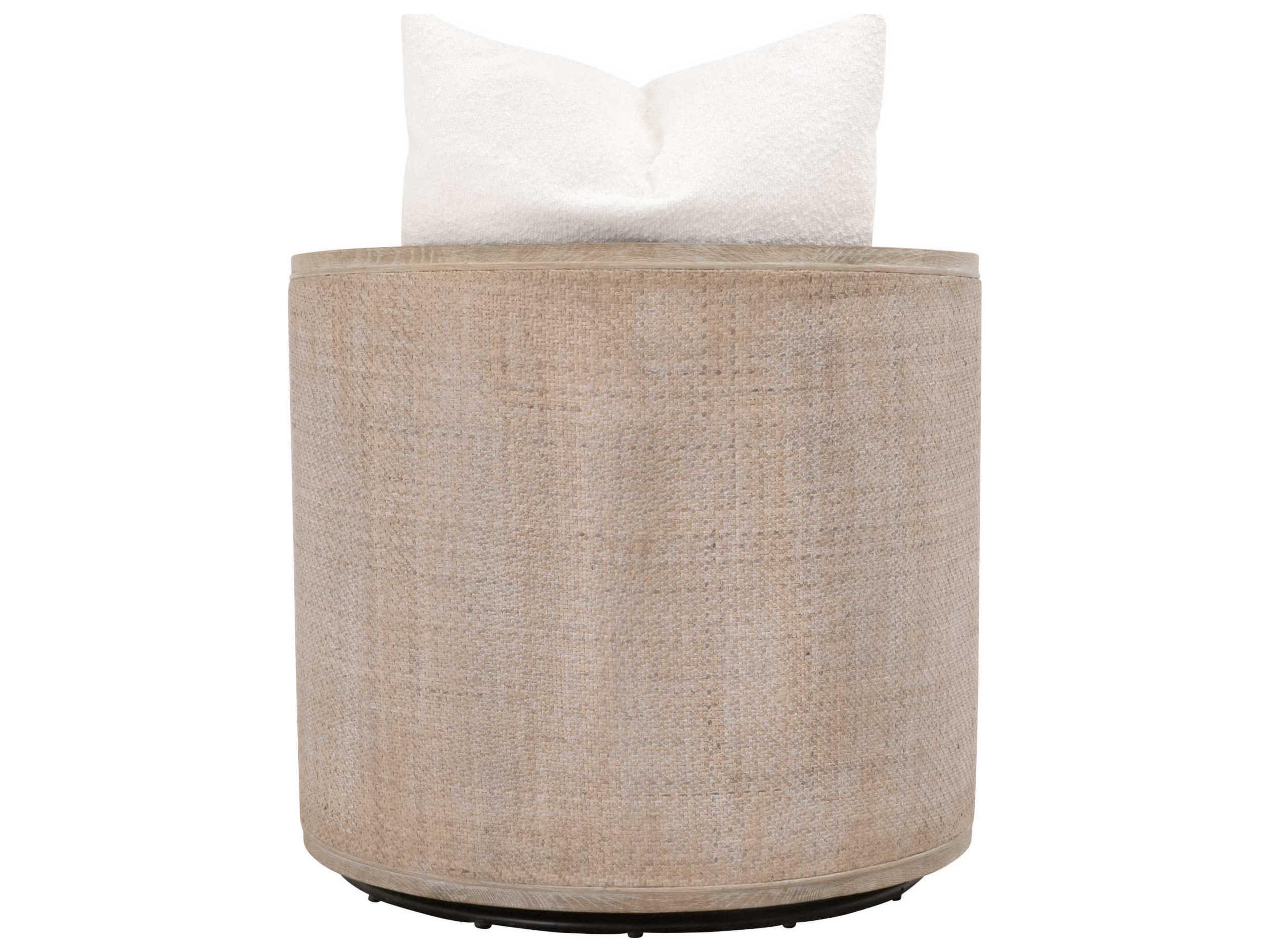 Luxecor Respite Swivel Brown Fabric Accent Chair