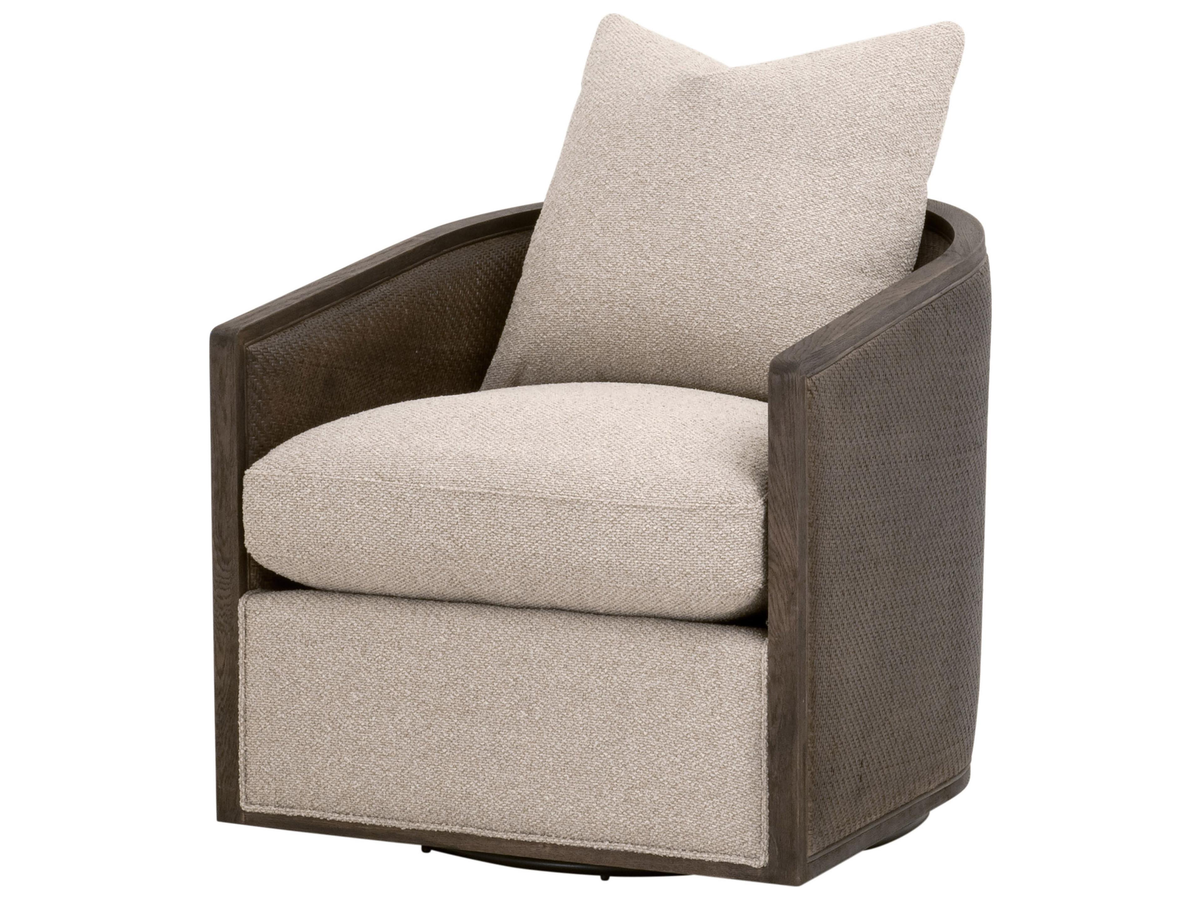 Stitch & Hand - Dining & Bedroom Swivel Brown Club Chair