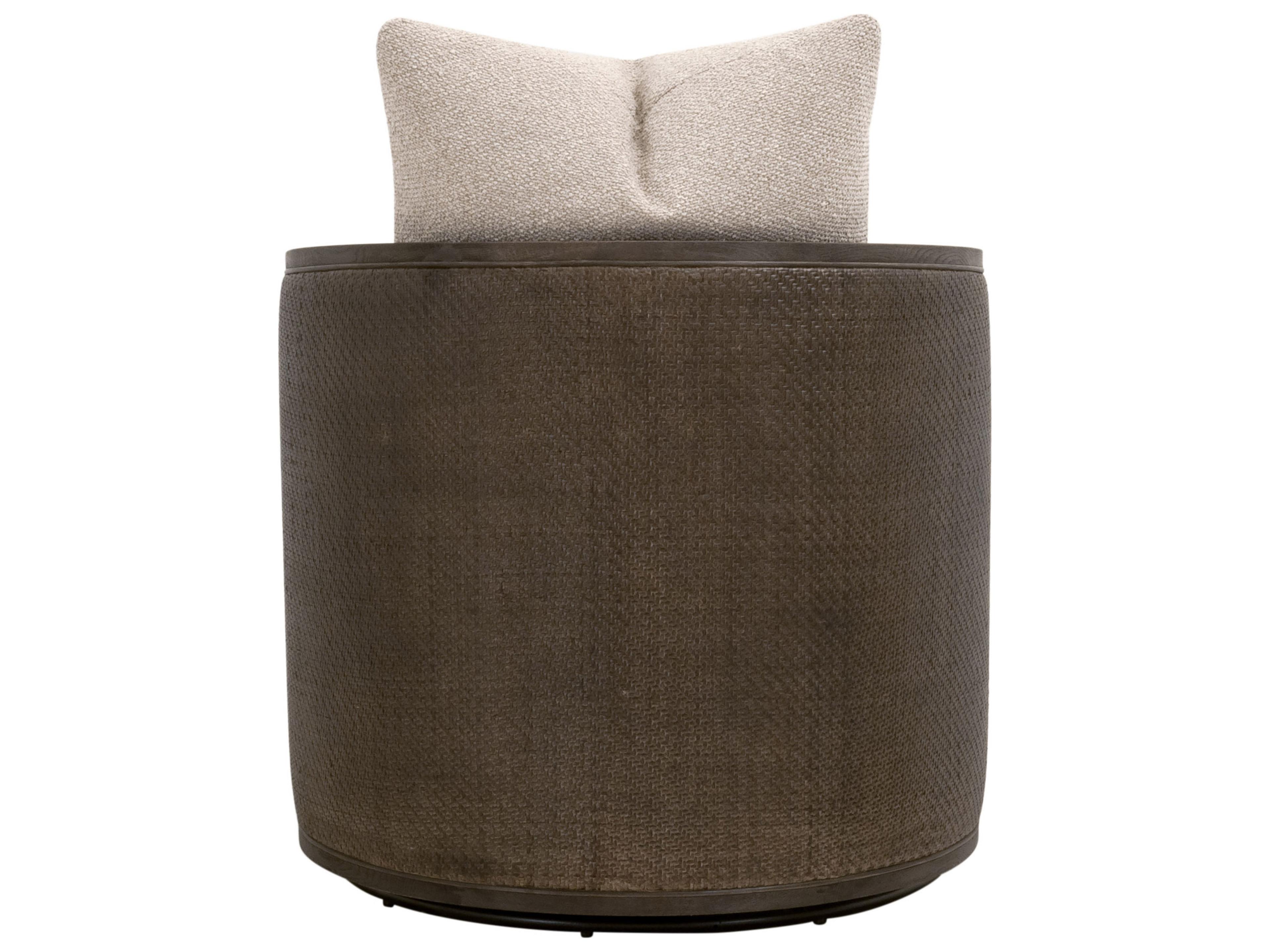 Luxecor Respite Swivel Brown Club Chair