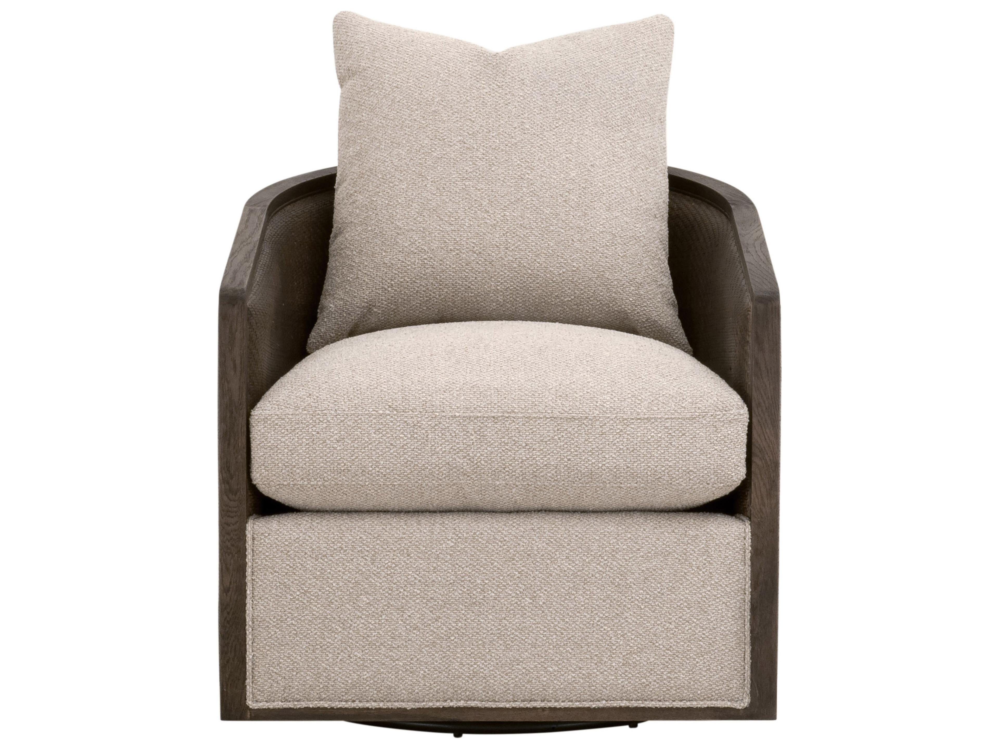 Luxecor Respite Swivel Brown Club Chair