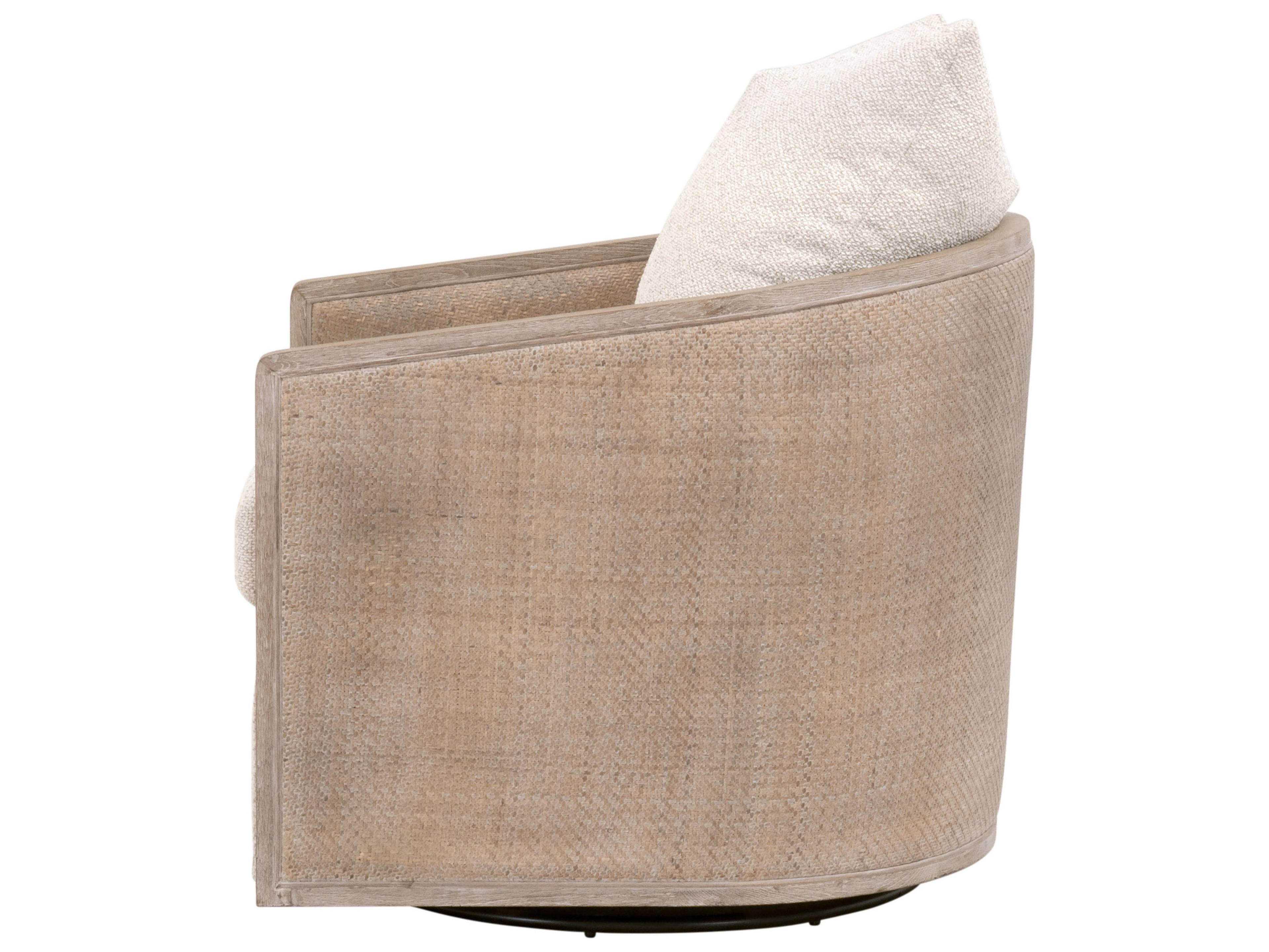 Luxecor Respite Swivel Beige Club Chair