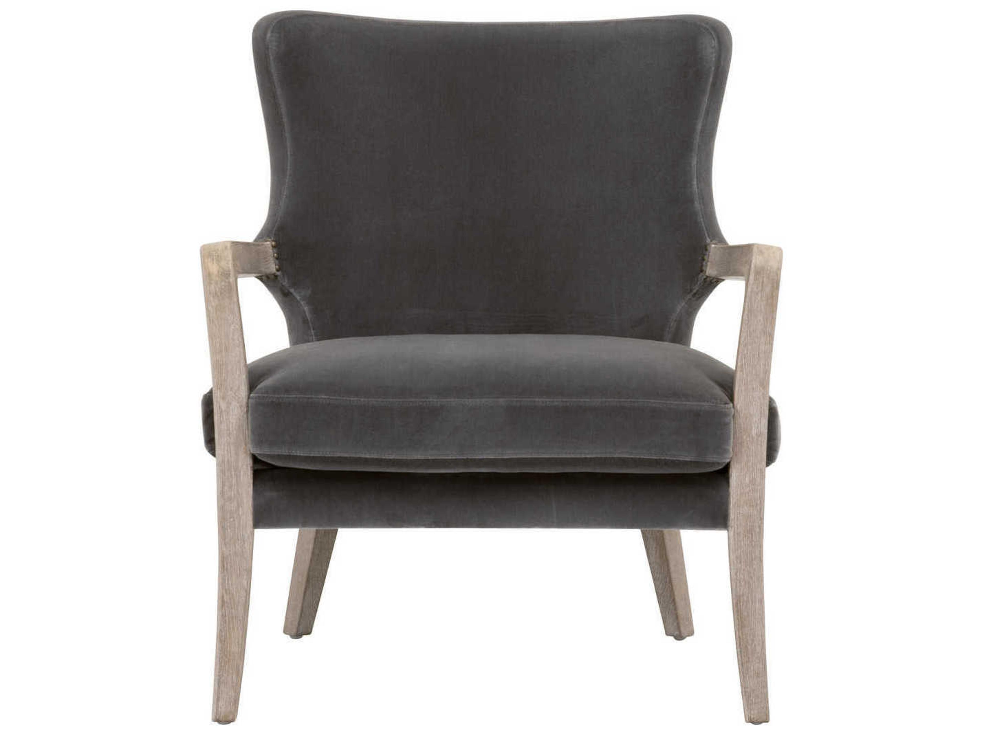 Luxecor Respite Gray Fabric Accent Chair