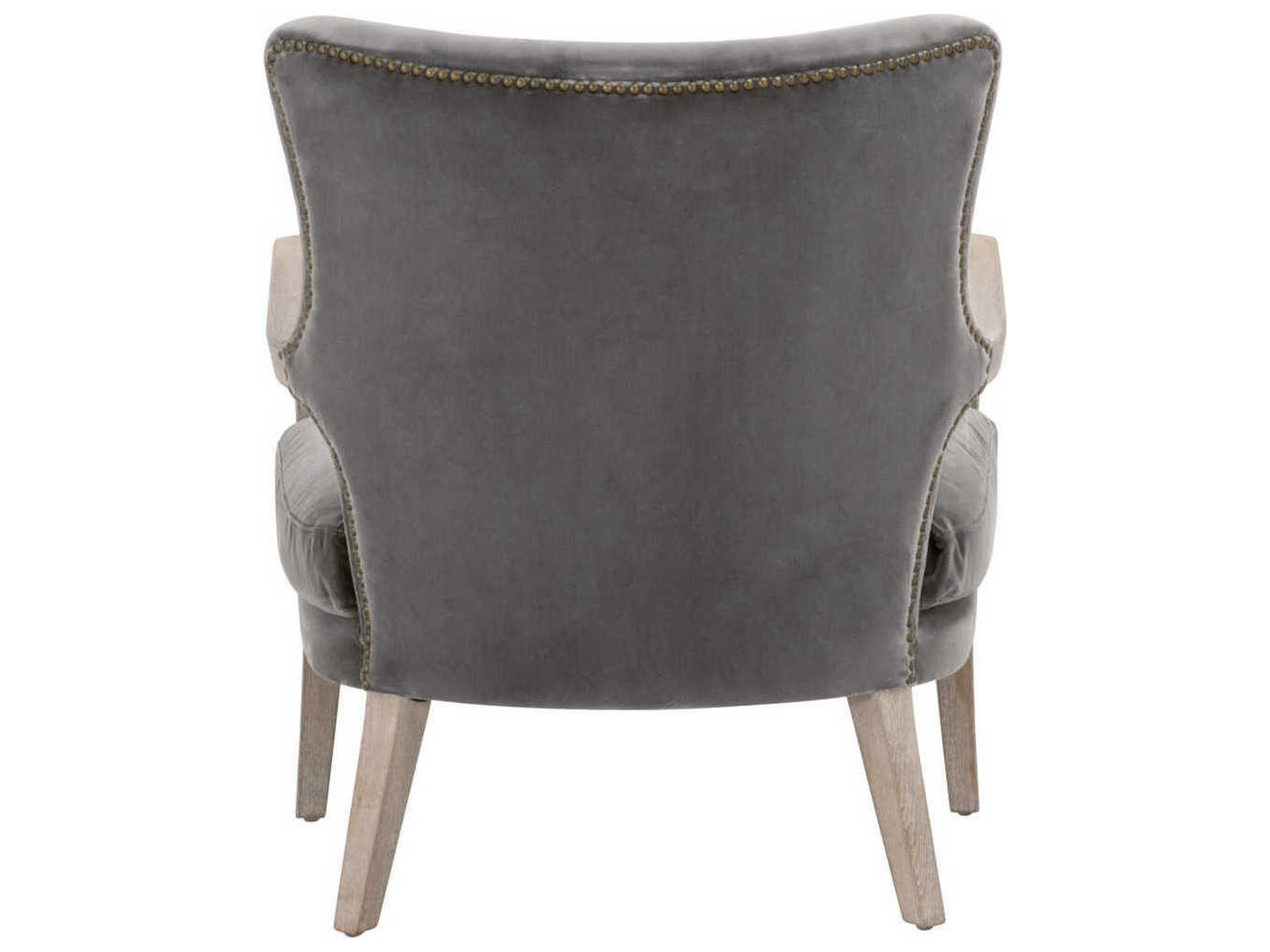 Luxecor Respite Gray Fabric Accent Chair