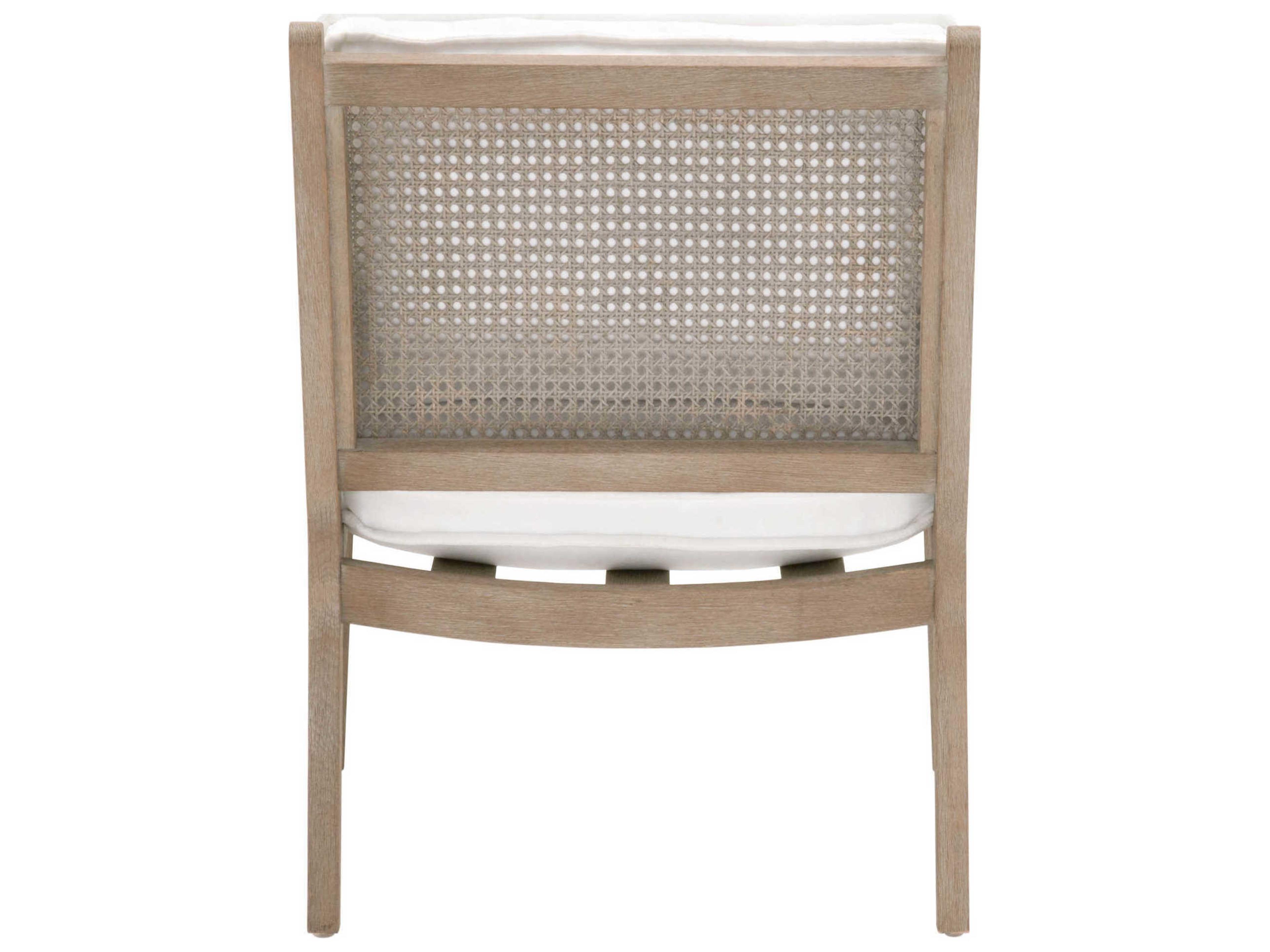 Luxecor Respite White Fabric Accent Chair