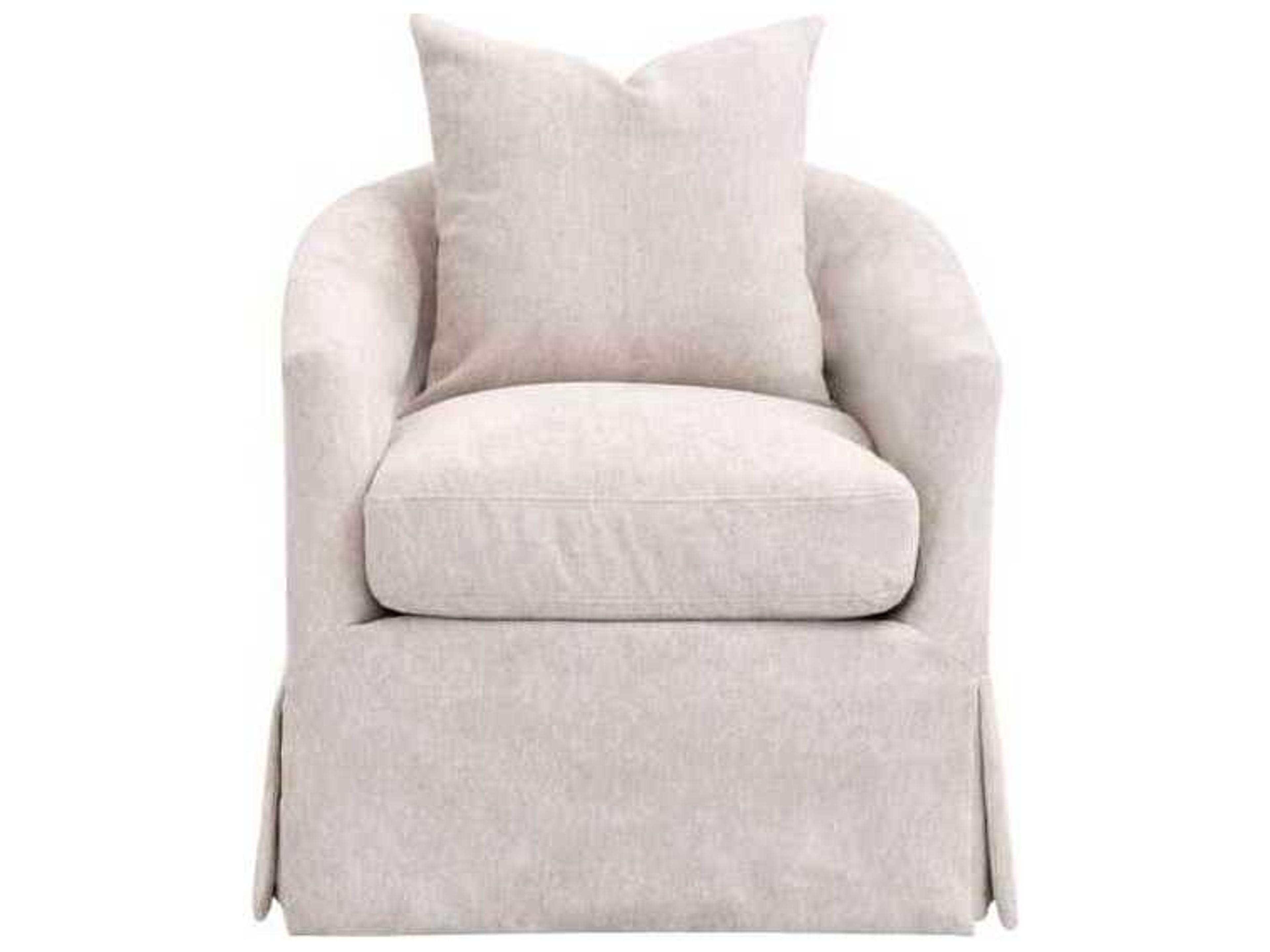 Luxecor Respite Swivel Beige Club Chair