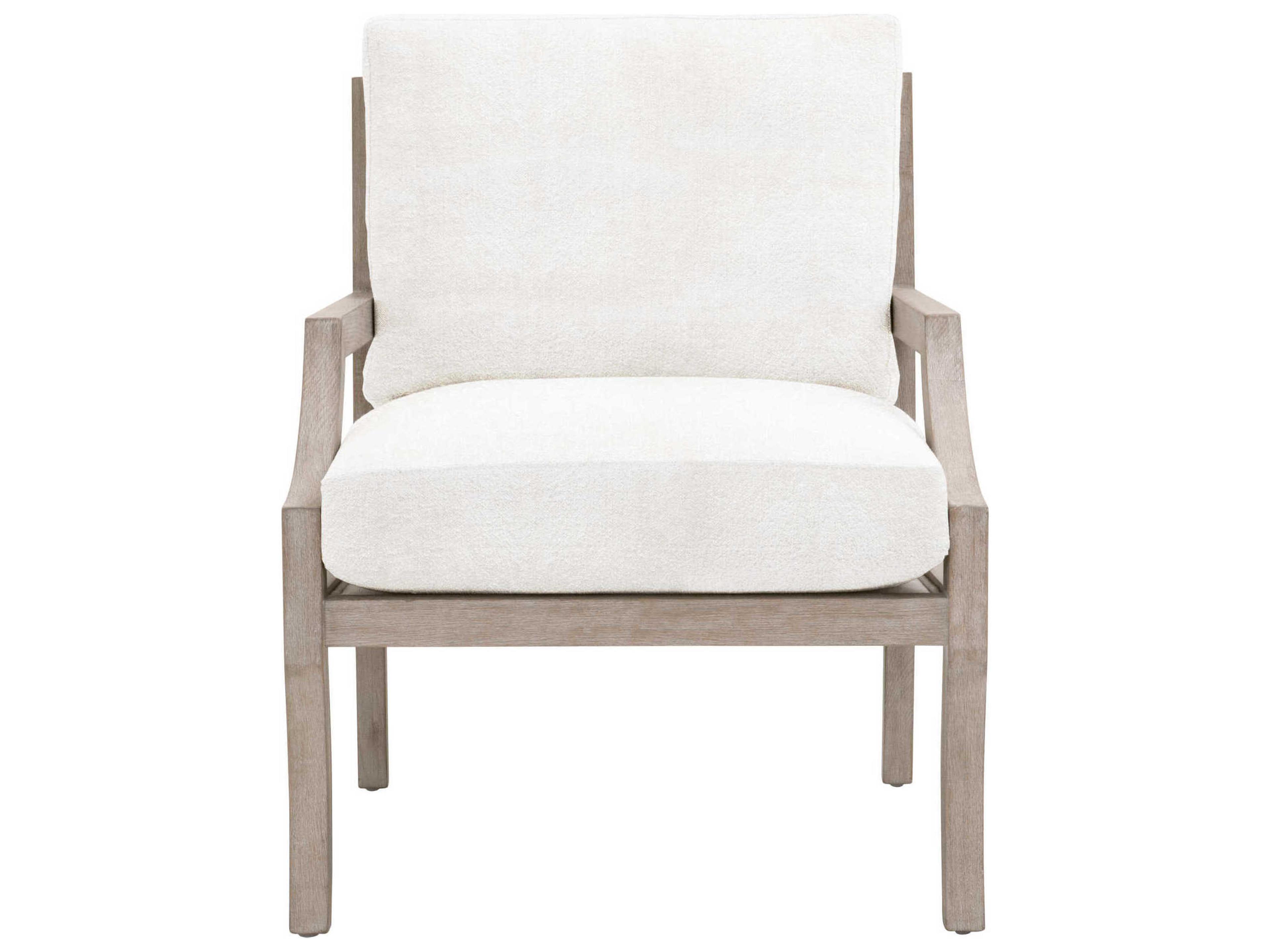Essentials for Living Stitch & Hand Stratton White Fabric Accent Chair