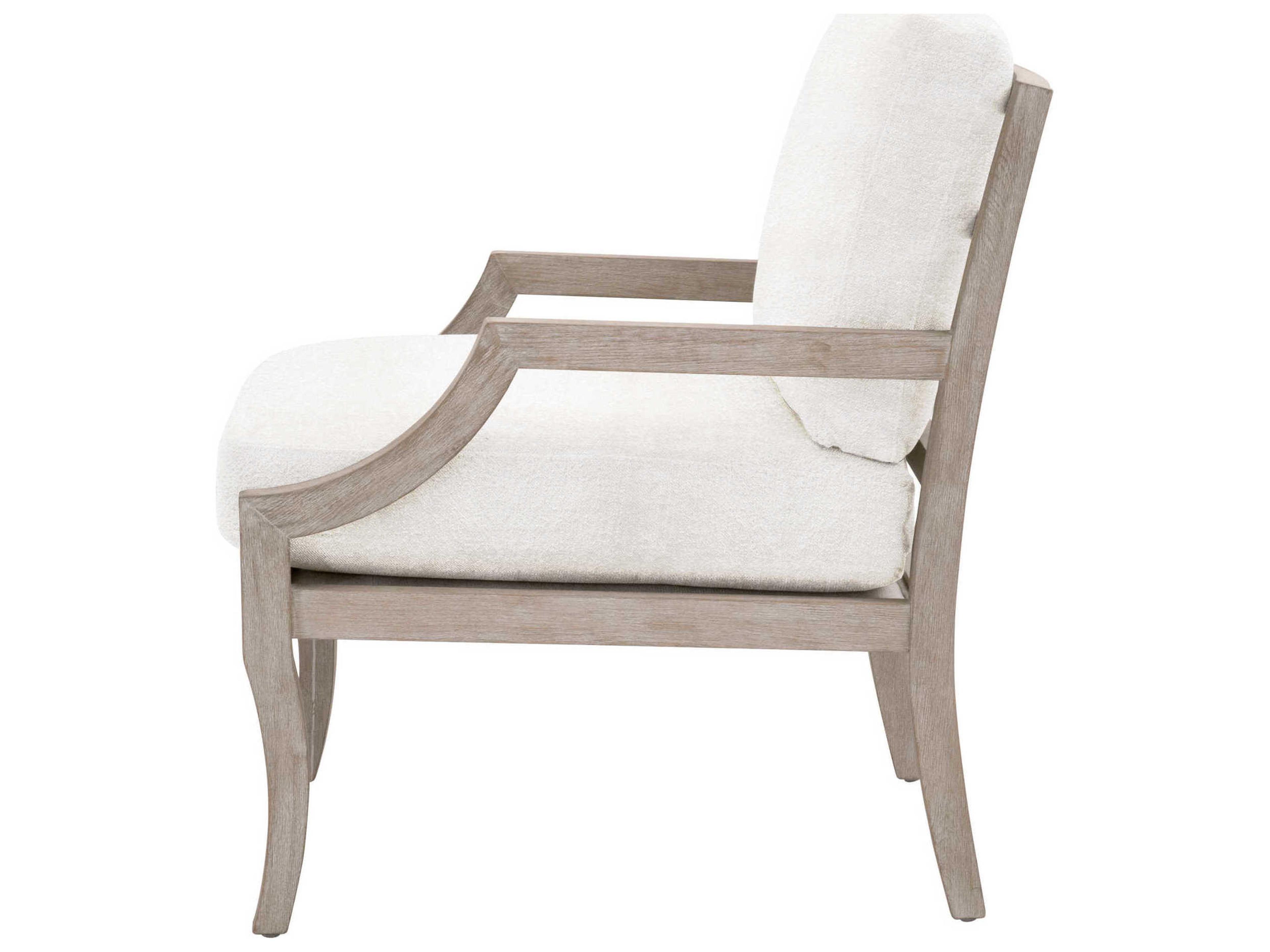 Essentials for Living Stitch & Hand Stratton White Fabric Accent Chair